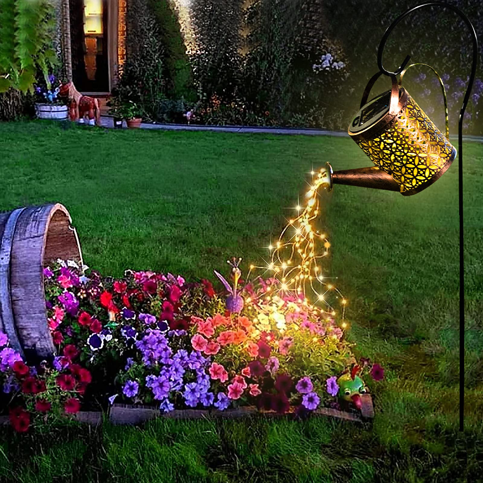Undreem Solar Light Outdoor Decorative Hanging Lanterm, Waterproof, Prefert For Your Garden, Table, Patio, Yard, Or Pathway