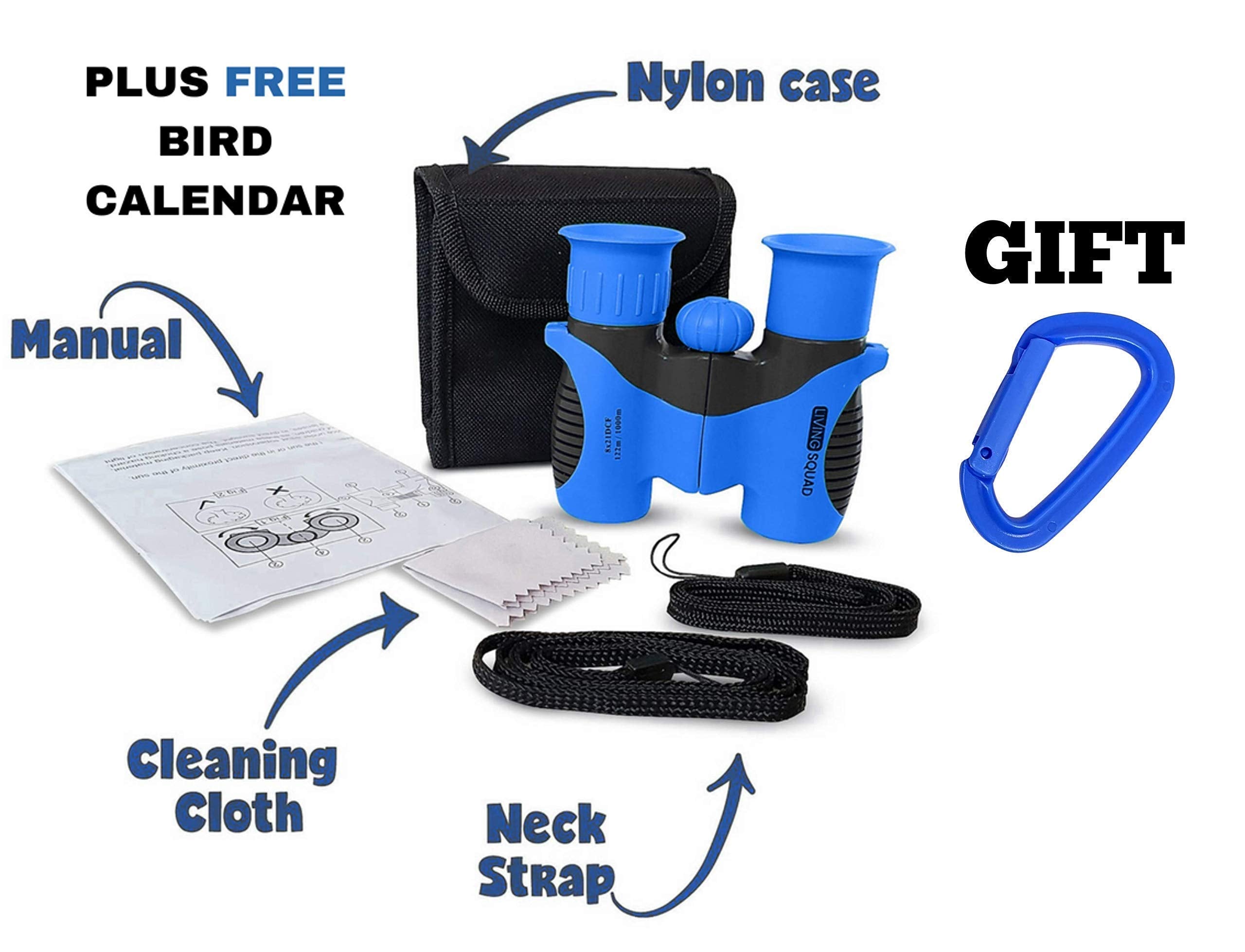 Living Squad Green & Blue Kids Binoculars Bundle