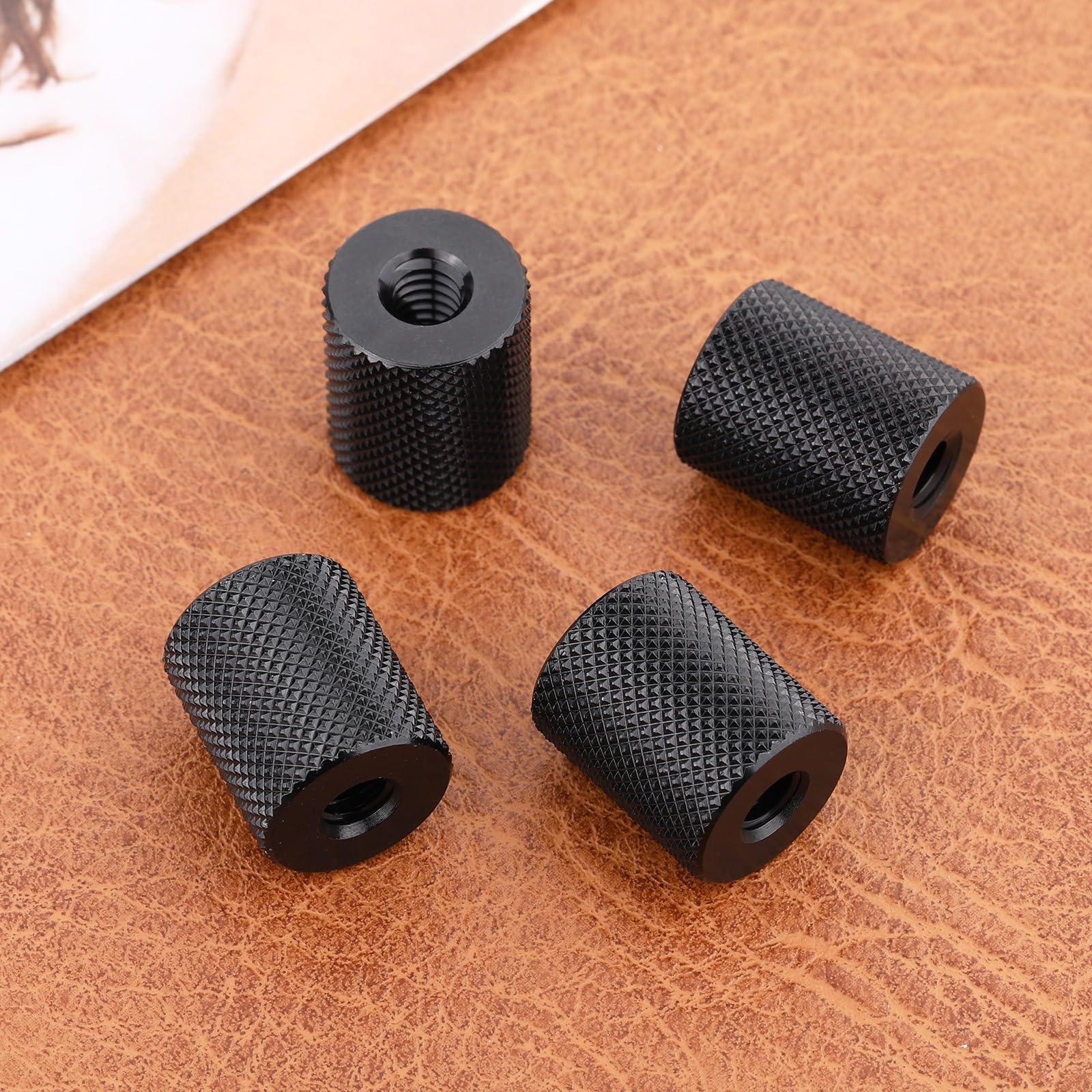 Vin Beauty 4 Pcs Double Female Thread Tripod Cylinder Adapter Screw 1/4 To 1/4 With Center 1/4-20 Thread Photography Equipment Camera Tripod Nut Accessories Suitable For Electric Rails And Light Stands