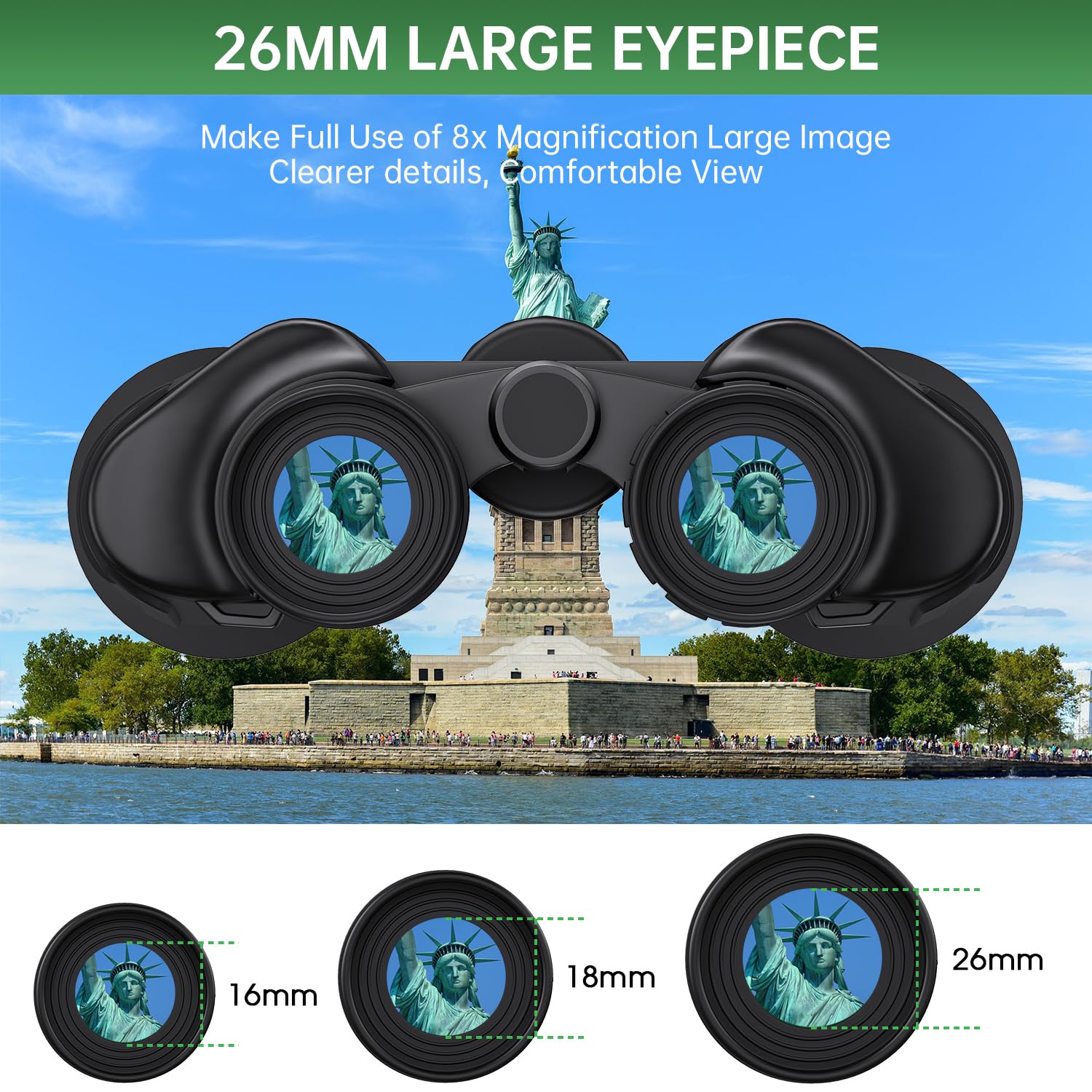 Flyant 20X50 High Powered Binoculars For Adults, Waterproof Compact Binoculars With Low Light Vision For Bird Watching Hunting Football Games Travel Stargazing Cruise With Carrying Bag