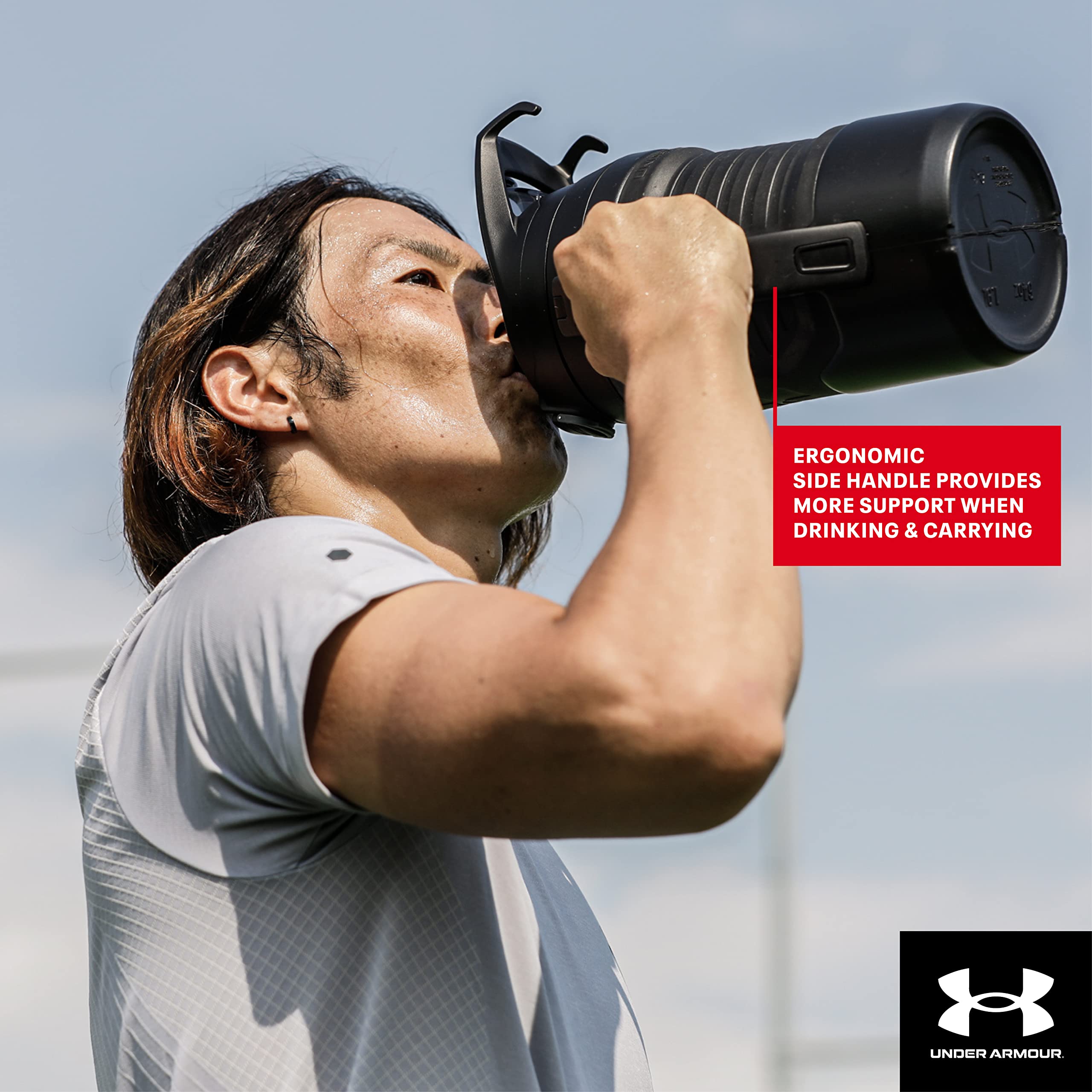 Under Armour 64Oz Playmaker Rock Jug Mod Grey/Black