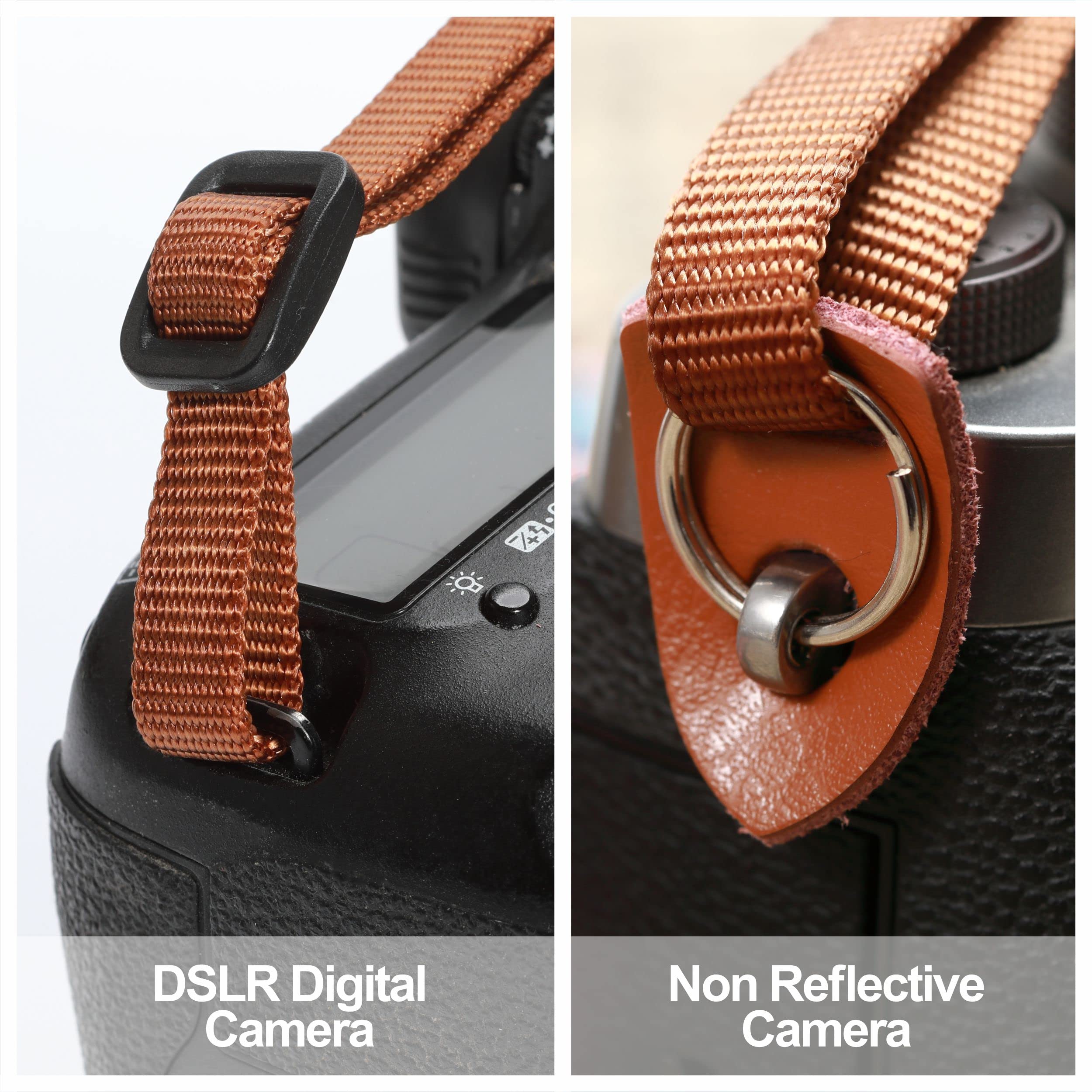 Padwa Lifestyle Camera Strap - 2" Cowhide Head Camera Straps For Photographers,Vintage Jacquard Embroidery Woven Cotton Adjustable Shoulder Neck Straps For Cameras,Binoculars（Cool Ethnic Style Brown）