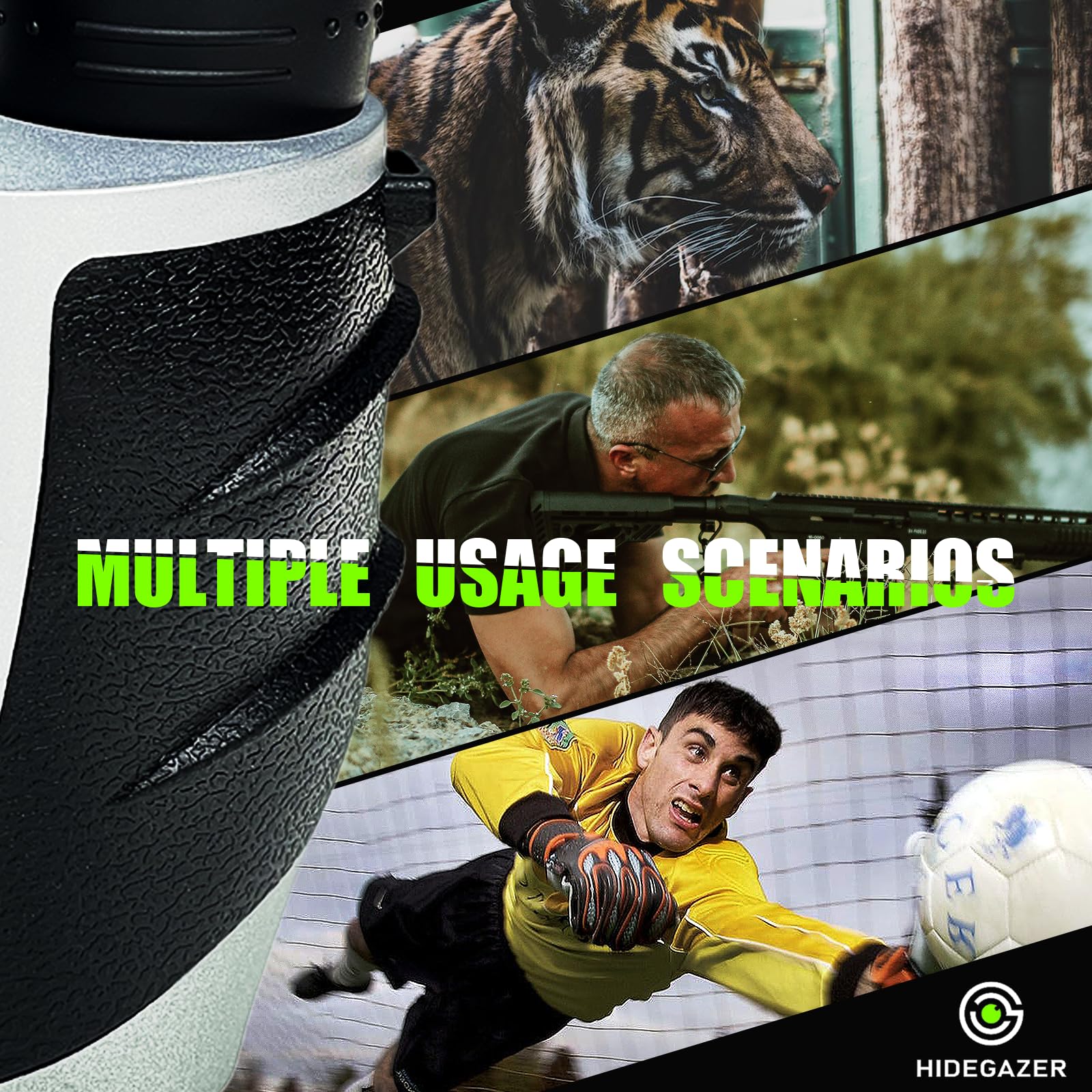 Hidegazer 12X25 High Powered Binoculars For Adults And Kids - Compact, Lightweight, Easy Focus, Perfect For Travel, Hunting, Camping, Outdoor Sports