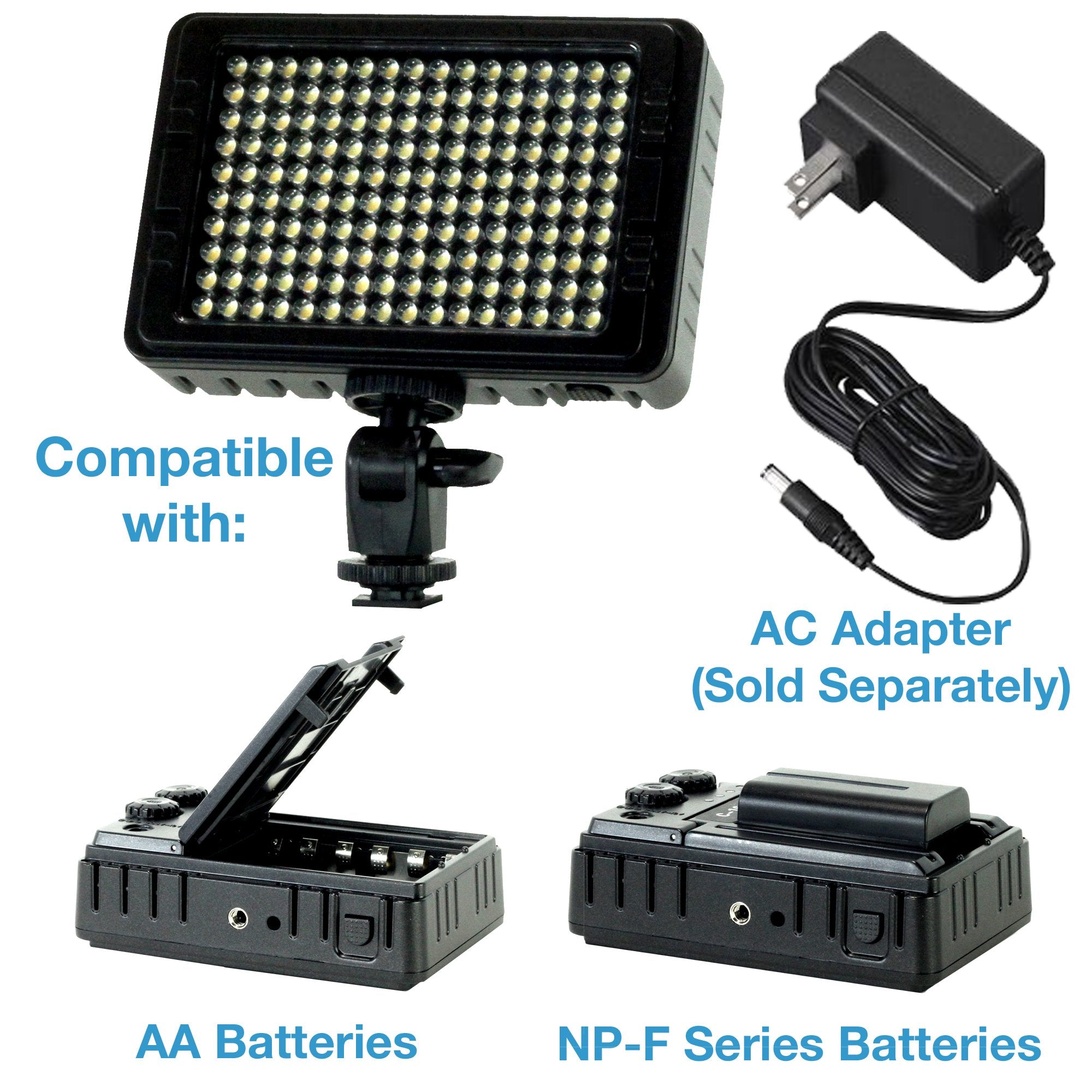 Cam Caddie Scorpion Ex Starter Kit & Led-160 Video Light & Stabilizer, Black (0Cc-Kt1-Led160)