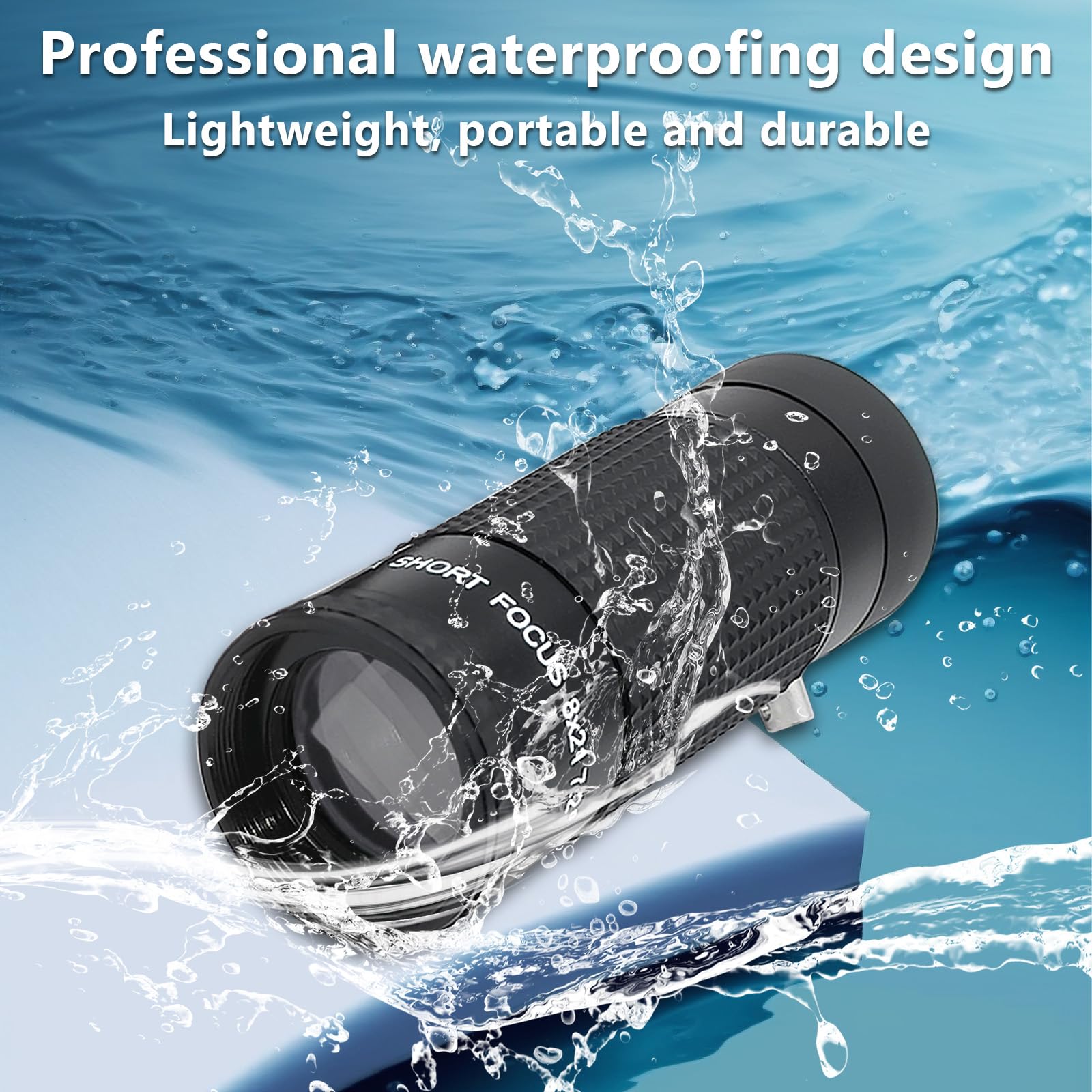 Maujoy Extra Short Focus Reading Monocular,8X21Mm Short Distance/Close Focus Monocular Telescope,High Definition Ultra Light Pocket Telescope For Bird Watching, Hunting, Fishing, Sport Events