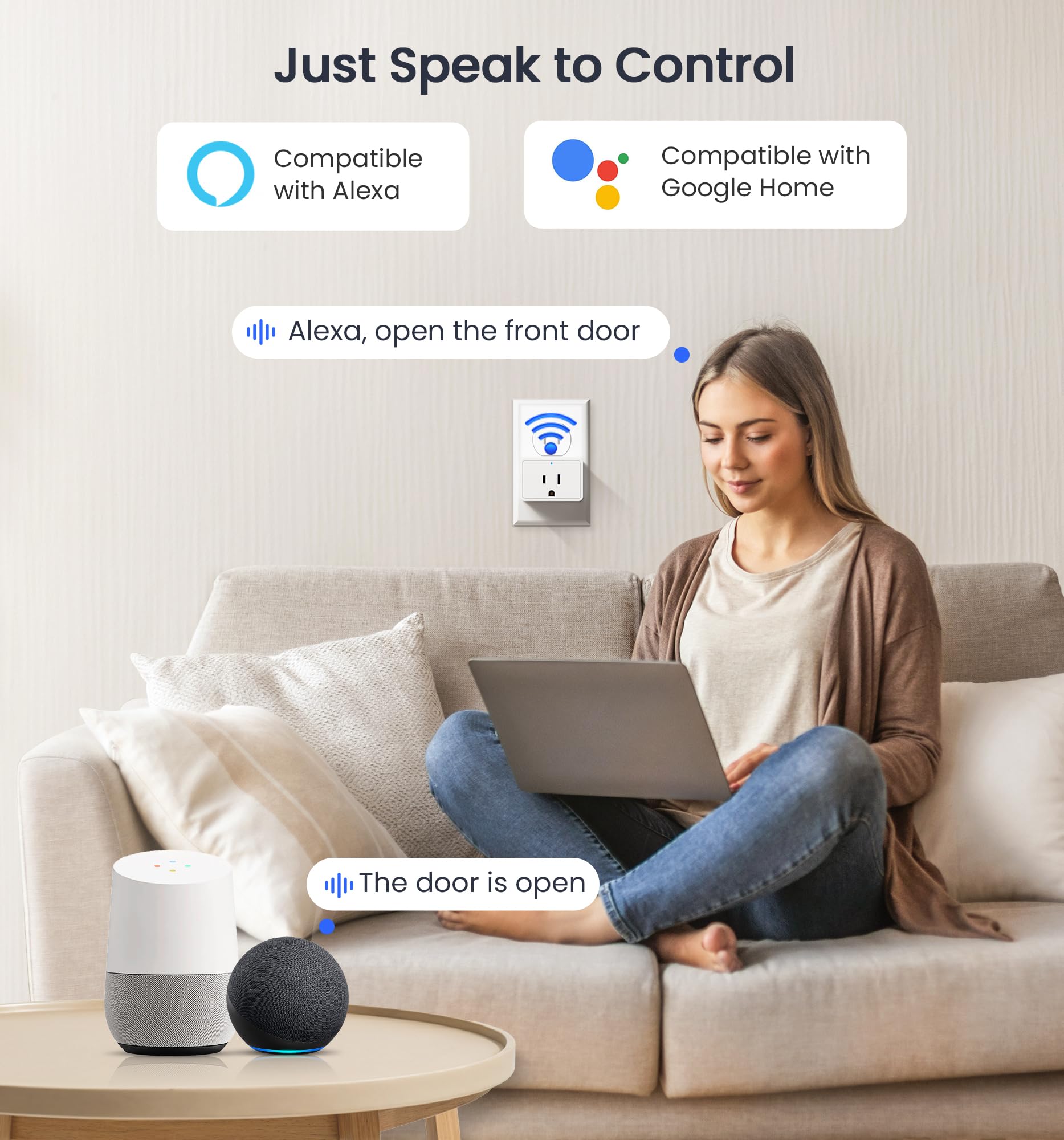 Veise Ve017G Wi-Fi Keyless Entry Door Lock With Fingerprint, Remote App Control, Smart Locks For Front Door, Electronic Keypad Deadbolt, Auto Locking, Waterproof, Easy To Install, Matte Black