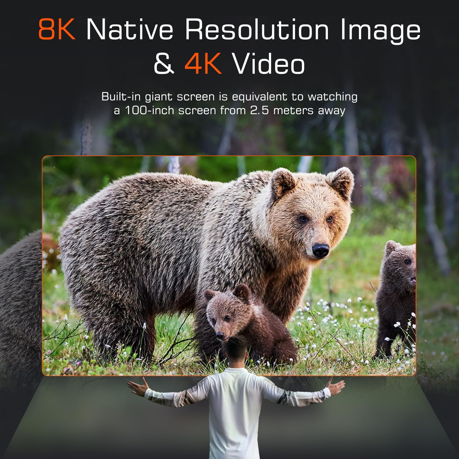 Dsoon 3D Vr Night Vision Goggles - Rechargeable Head-Mounted Binoculars With 8K Uhd & 4K Video, 3D Synthesis,2300Ft Ir Night Vision,36Mp Photos,6X Zoom,Includes 64Gb Tf Card For Hunting Surveillance