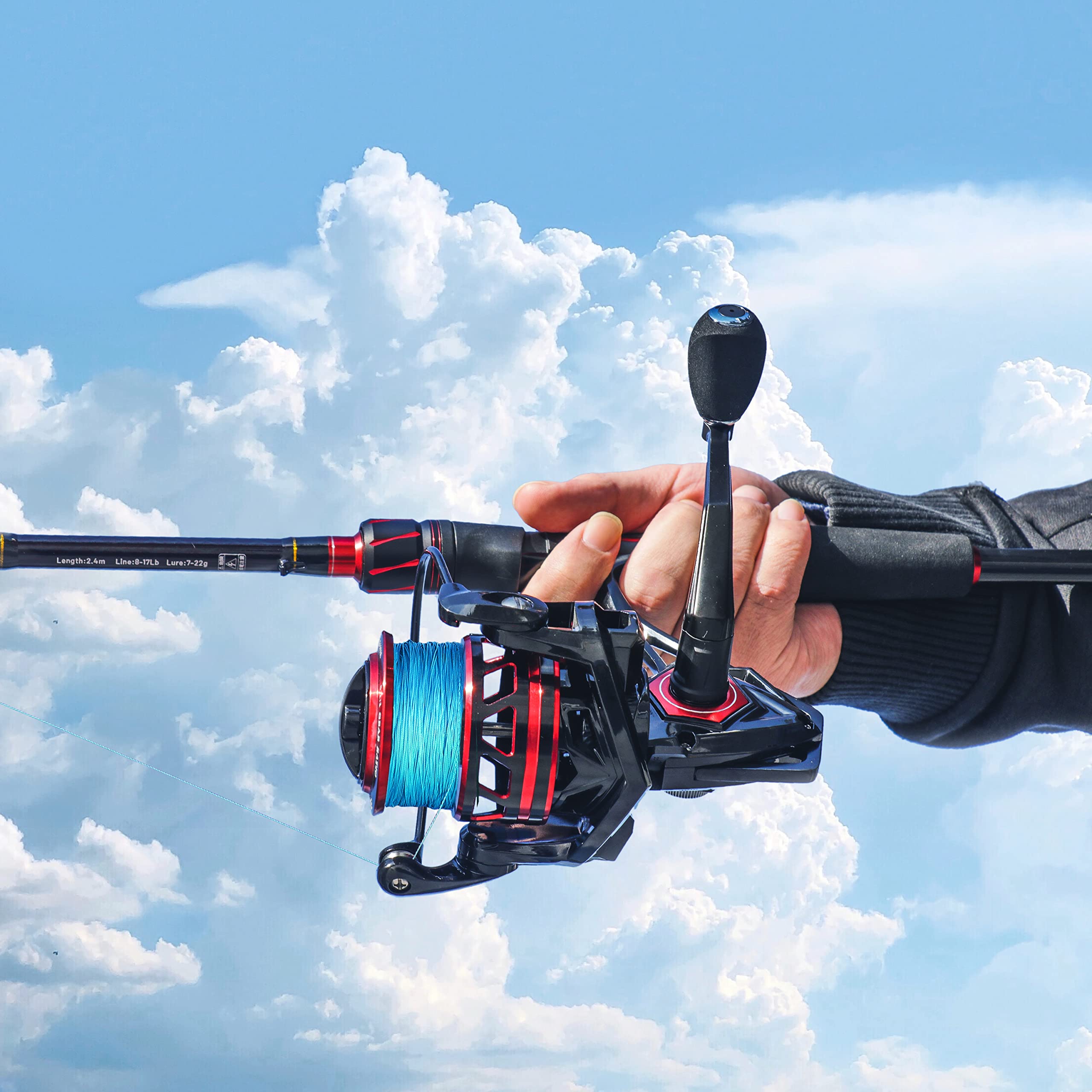 Runcl Titan Ii Spinning Reel, Full Metal Body, Max Drag 44Lb, 9+1 Shielded Bb Ultra Smooth Powerful Saltwater Freshwater Fishing Reels, 2000, 3000, 4000, 5000, 6000 Series, Fishing Advent Calendar