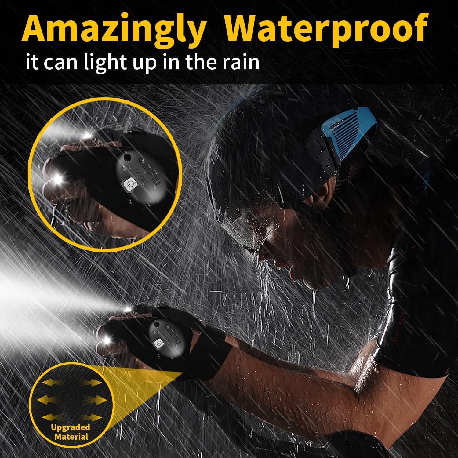 Outlite Led Flashlight Gloves, Cool Gadgets Christmas Stocking Stuffers Unique Birthday  For Dad Boyfriend Husband Him, Light Gloves Tool For Camping Fishing Car Repairing Hiking