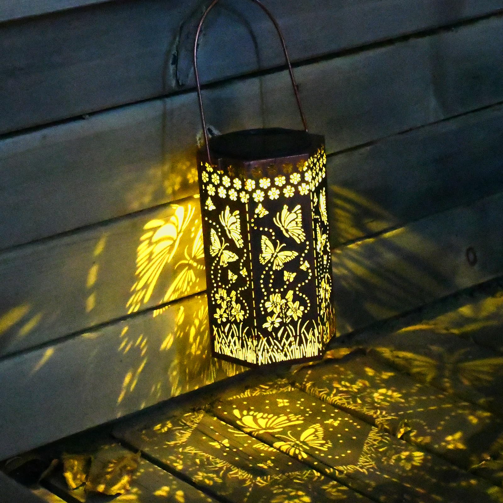 Jobosi Solar Butterfly Lantern Lights For Outdoor Garden, Butterfly Lovers , Garden Decor, Yard Decor, Landscape Decor, Garden , Mom ,  For Women, Grandma , Kids 