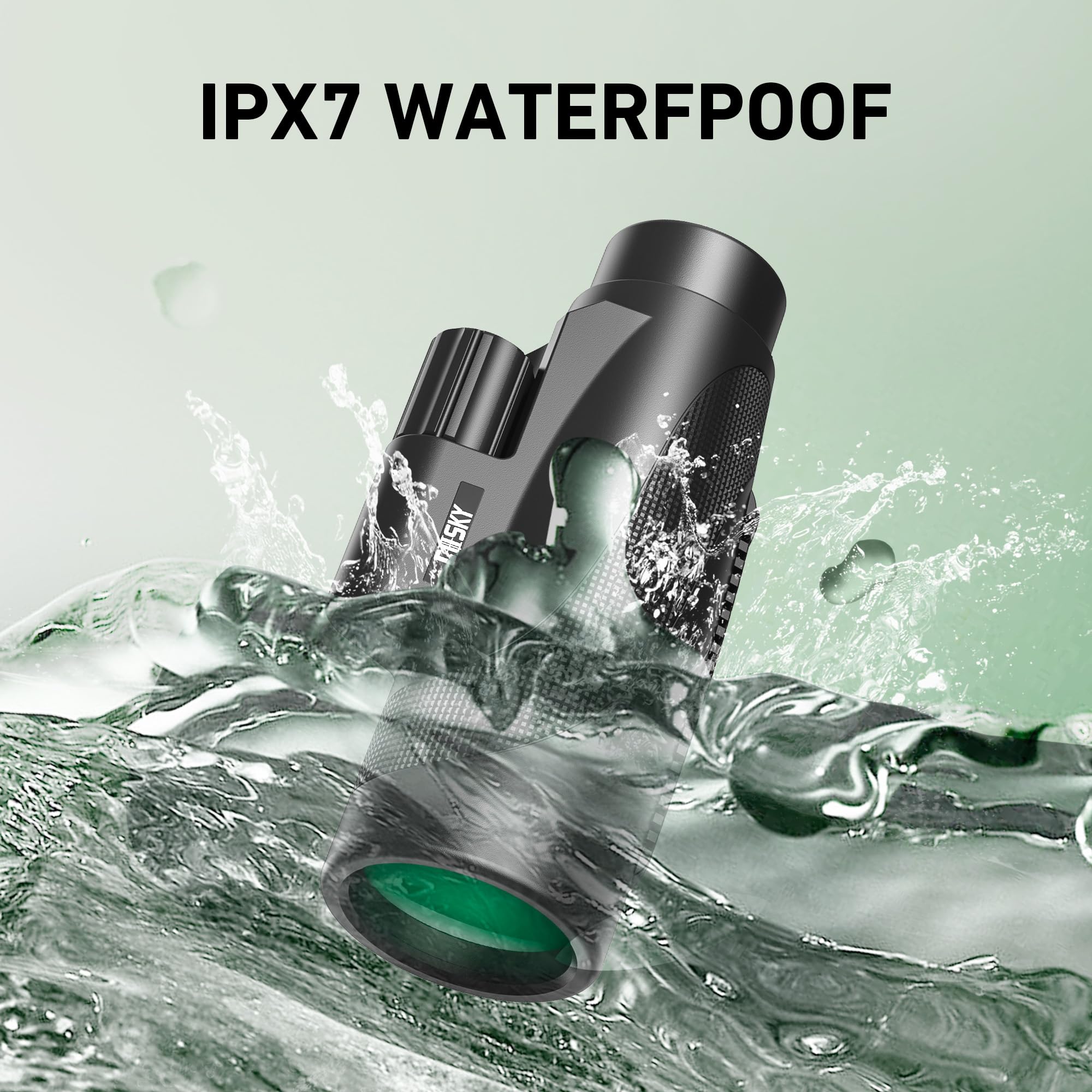 Gosky 15X52 Hd Monocular, Monocular For Adults High Powered With Tripod, Monocular Compact With Bak4 Prism & Fmc Lens, Bluetooth Camera Remote, Monoculars For Hunting, Bird Watching, Hiking,Traveling