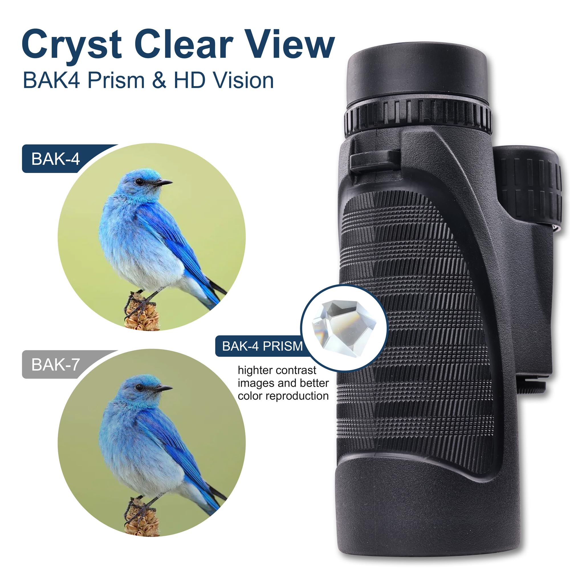 Elevon 12X42 High Definition Binoculars, Binoculars With Large Field Of Vision And High Definition, With Phone Adapter, Tripod Adapter And Storage Bag, Suitable For Outdoor Travel And Adventure