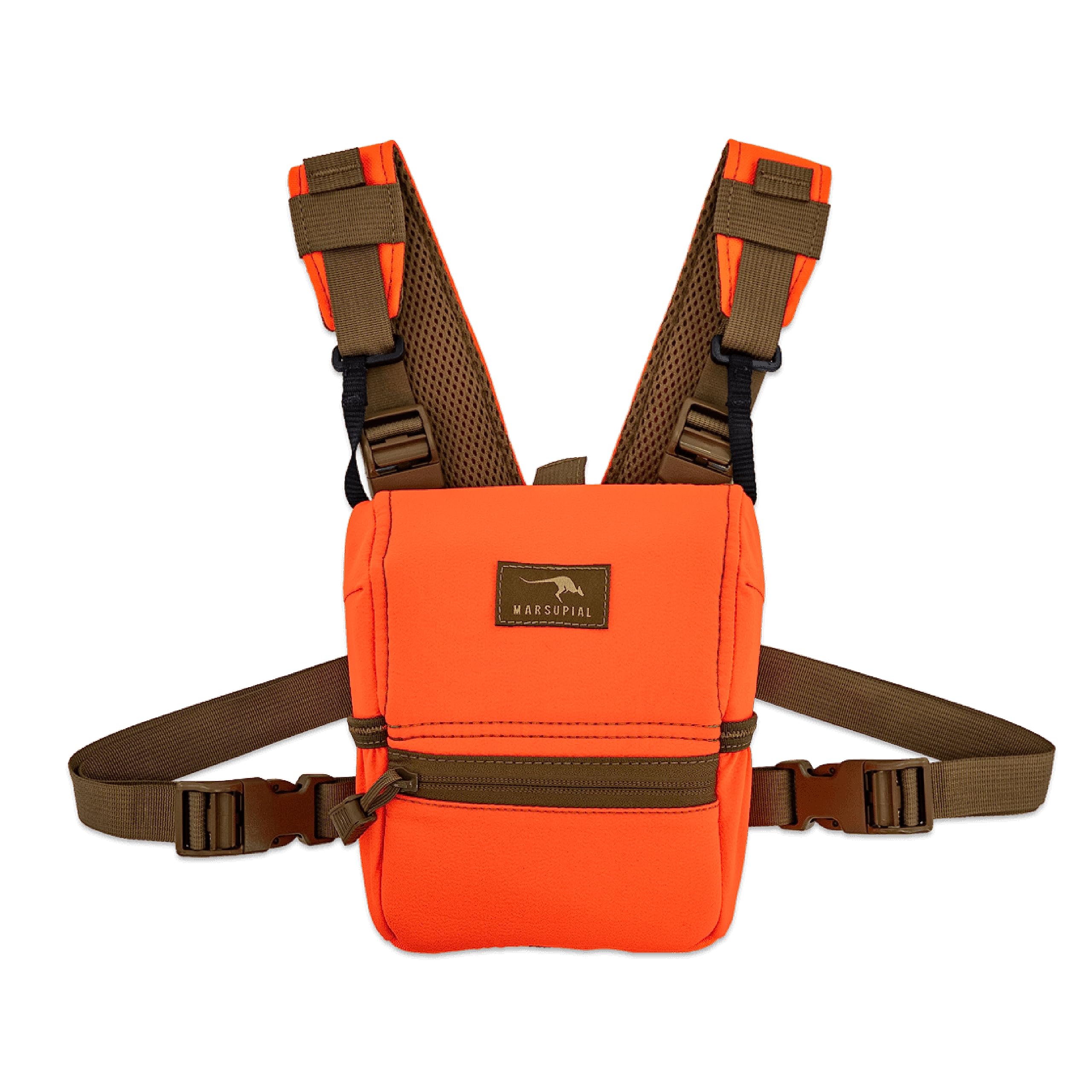 Marsupial Gear Enclosed Binocular Pack, Blaze, Small