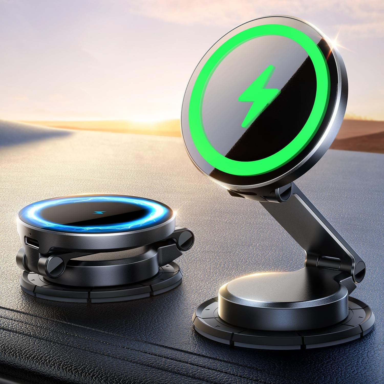 Joyroom For Magsafe Car Mount Charger, [All-Metal] 15W Fast Magsafe Car Charger, Hands  Magnetic Phone Holder For Car Dashboard For Iphone 16 Pro Max Plus/Iphone 15 14 13 12 Pro Max Plus, Black