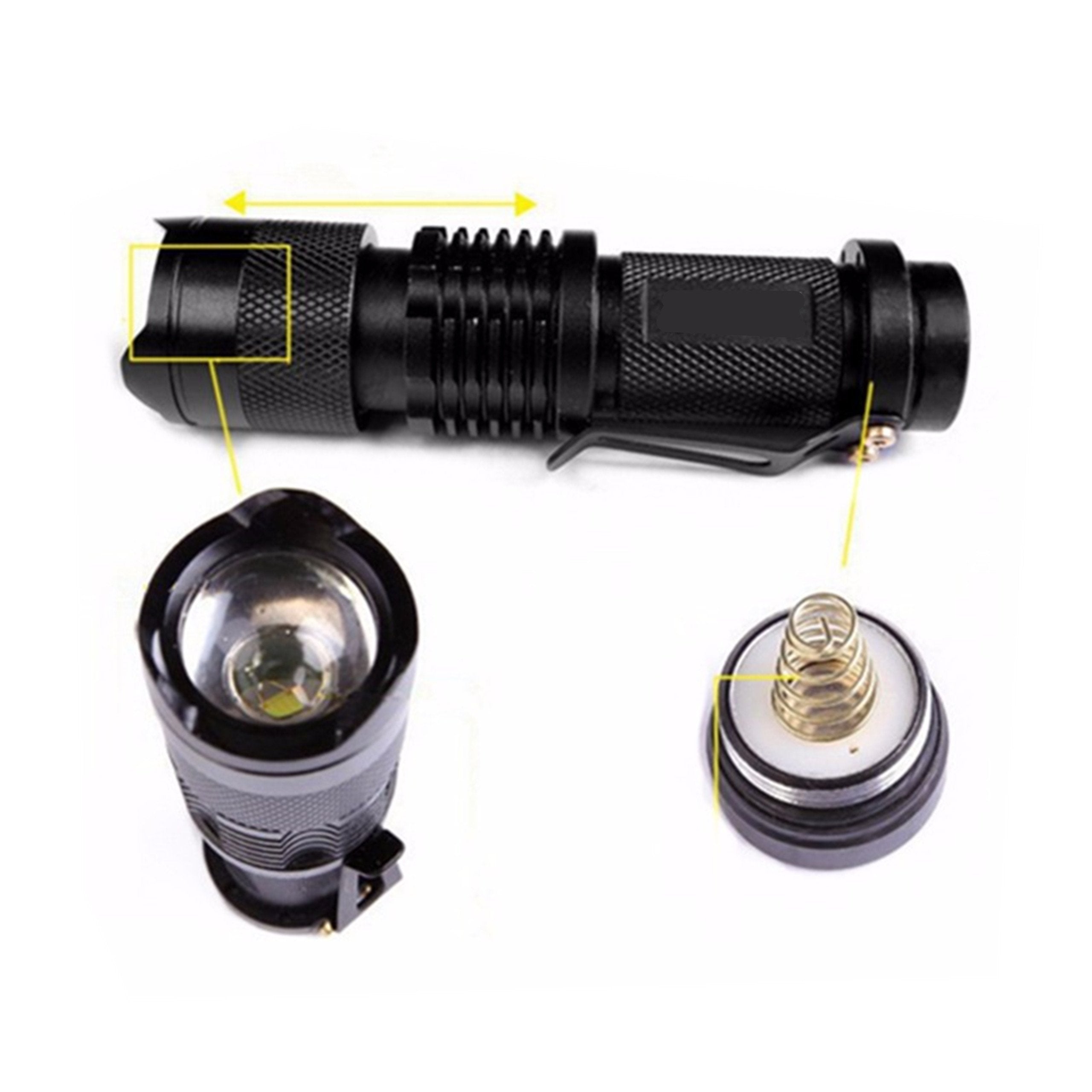 Wollcocer Black Light Uv Flashlight Led 7W 300Lm Sk68 Zoomable Ultraviolet Blue Light Torch For Scorpions Dog Cat Pet Urine Detector Fluorescent Minerals