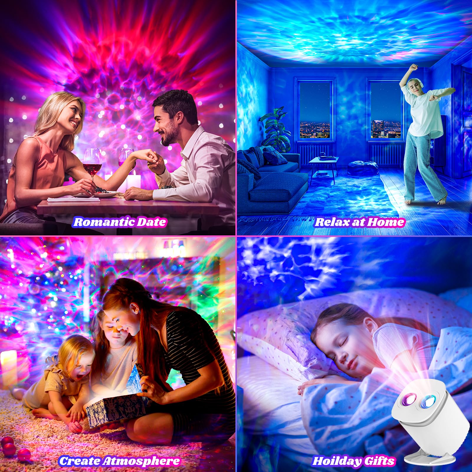 Pedica Galaxy Projector For Bedroom, Galaxy Projector With Remote Control And Timer, Night Light With Sunset Lamp, Led Nebula Lamp For Kids Adults, Room Decor
