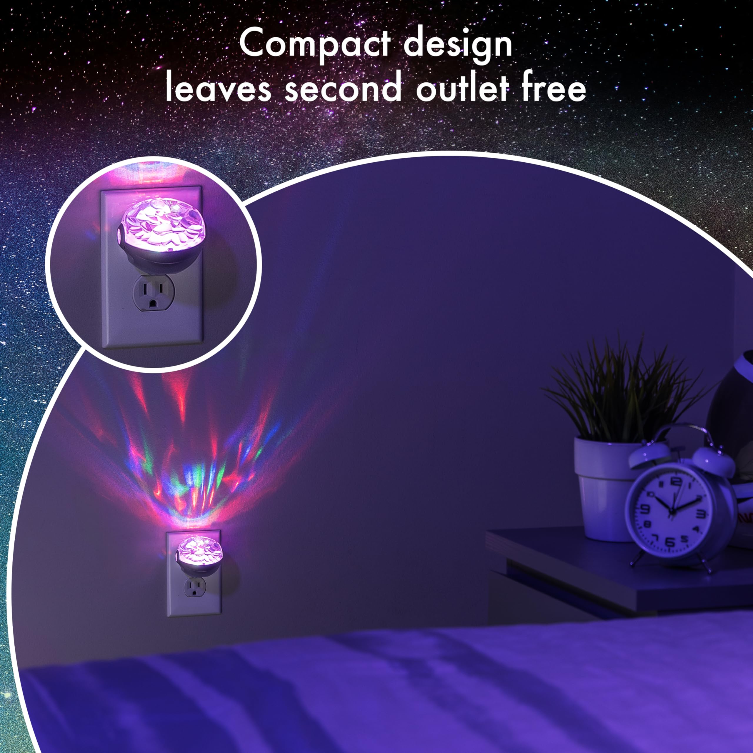 Projectables Northern Lights Led Night Light Galaxy Projector Plug In, Galaxy Ceiling Projector, Night Light Projector, Aurora Galaxy Projector, Galaxy Ceiling Projector For Bedroom, Playroom 30404