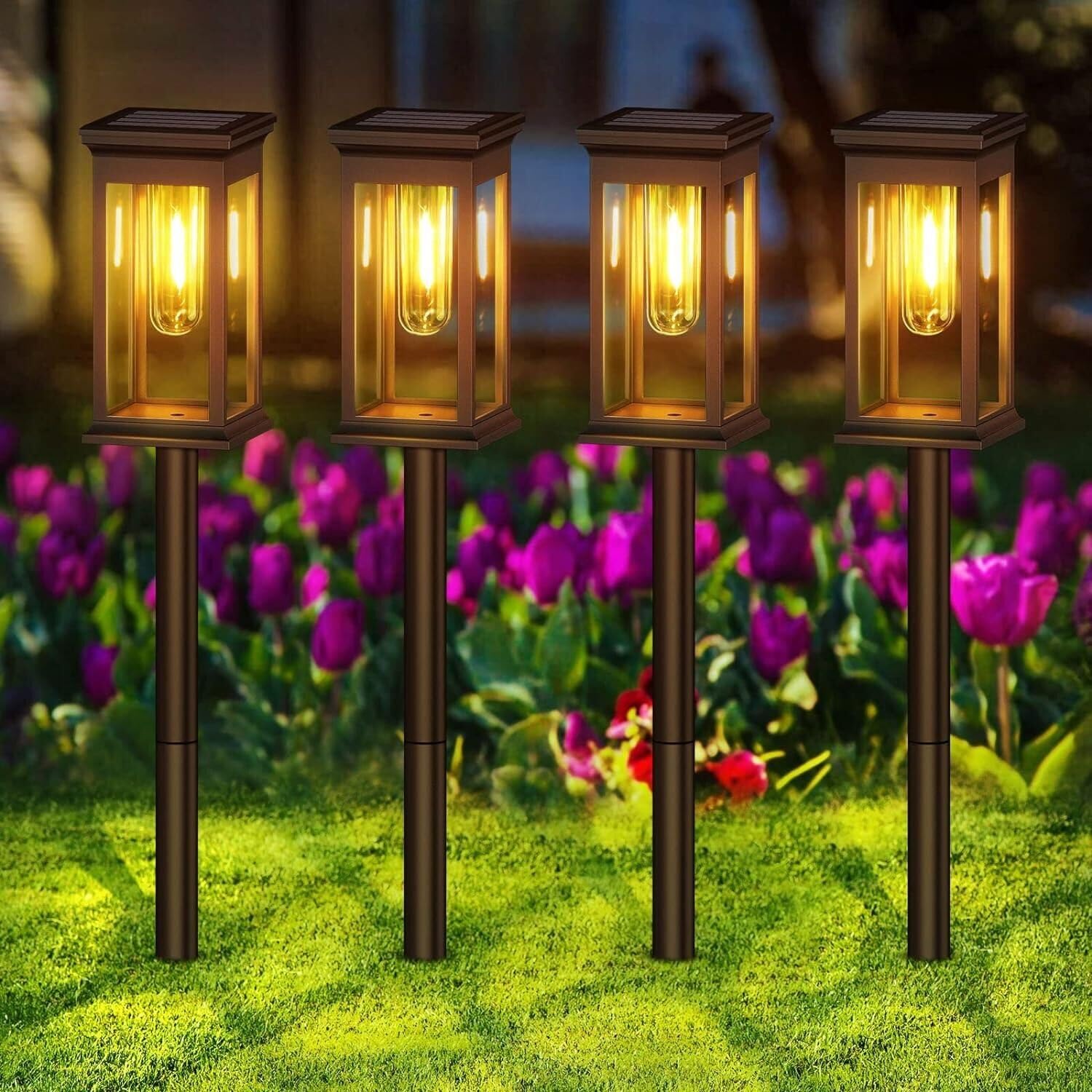 Yongjia Outdoor Solar Bulb Replacement, Solar Garden Replacement Bulb, Led Filament Garden Light Replacement Bulb, Warm White