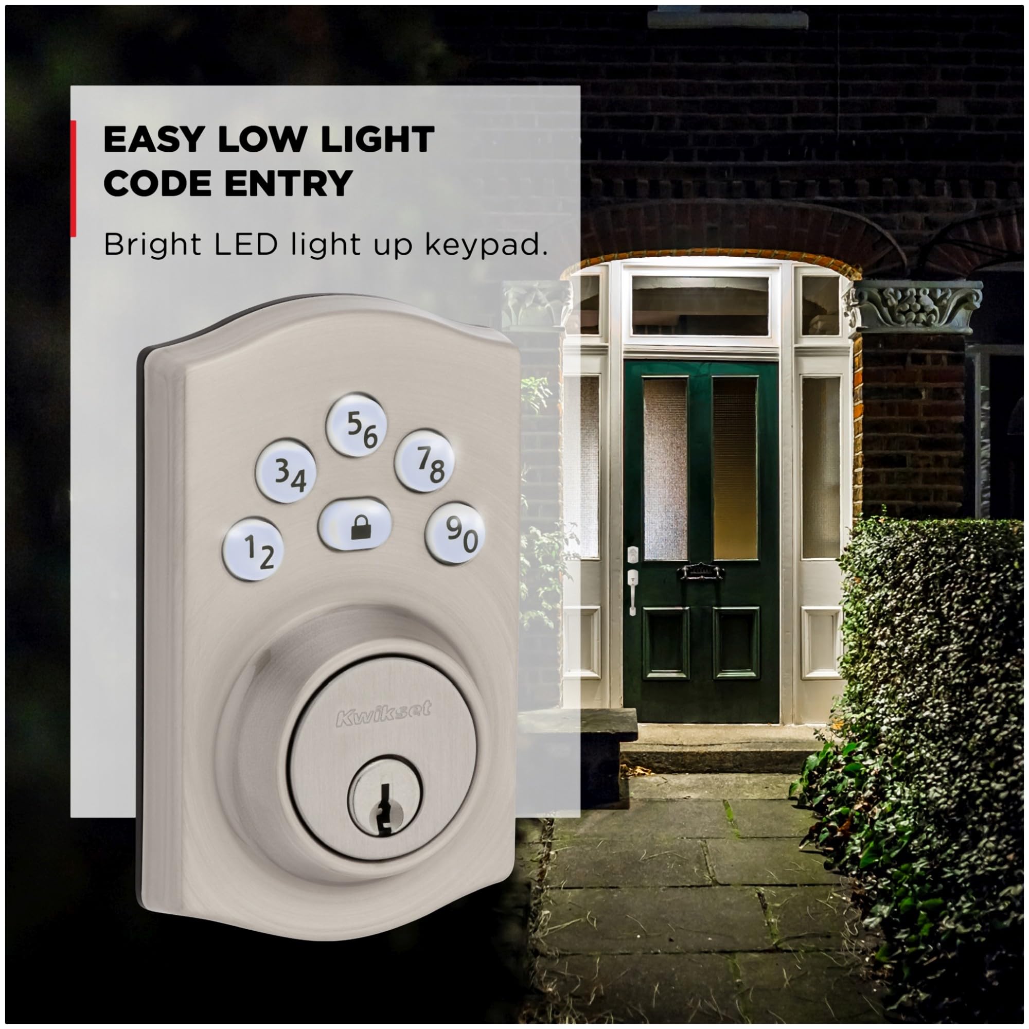 Kwikset 9240Trl-11P Traditional Powerbolt Electronic Smartcode Deadbolt With Rcal Latch And Rcs Strike Venetian Bronze Finish
