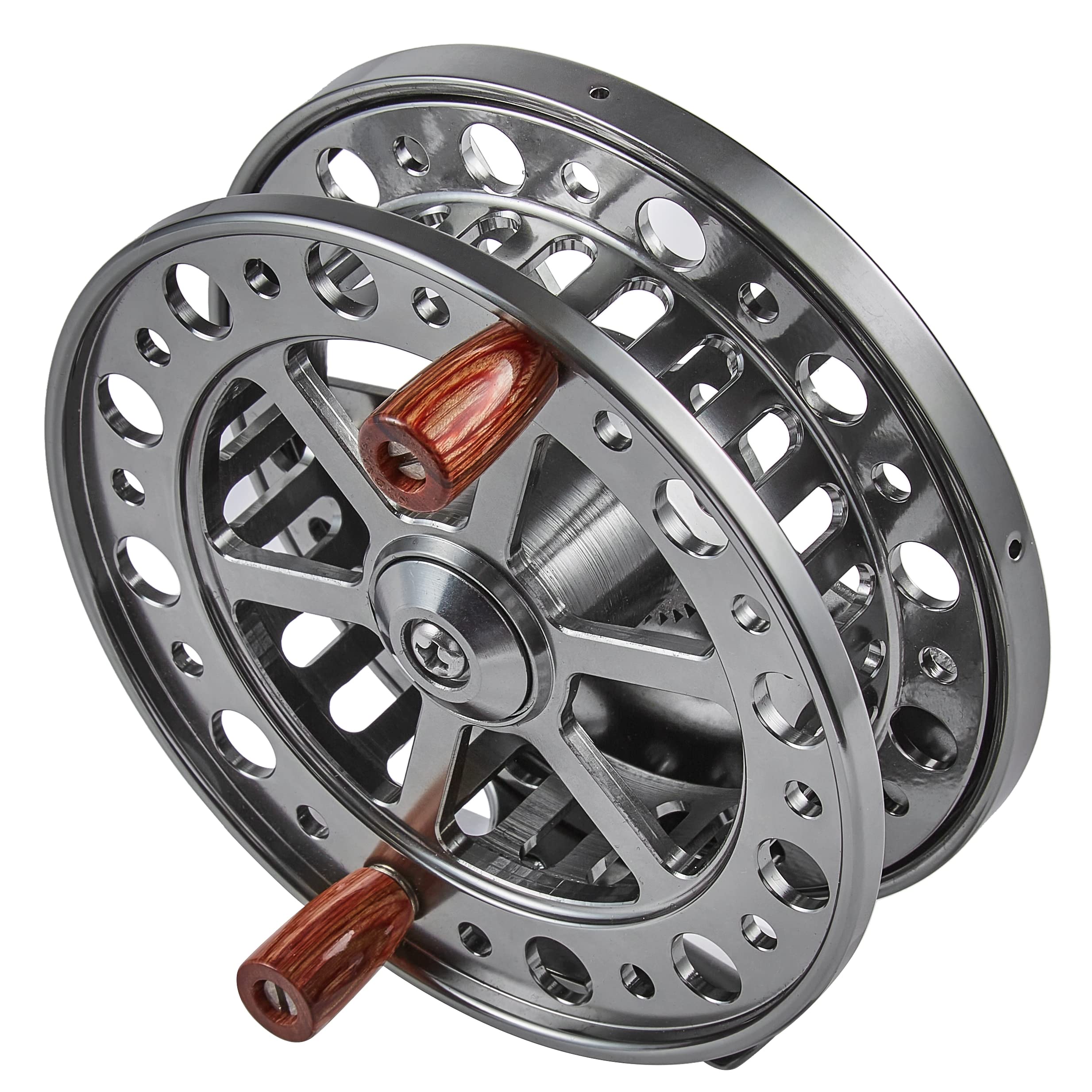 Saion 4.5 Inches Float Reel Centrepin Reel Steelhead Coarse Trotting Fishing Centerpin 114Mm Cnc Machine Cut Aluminum