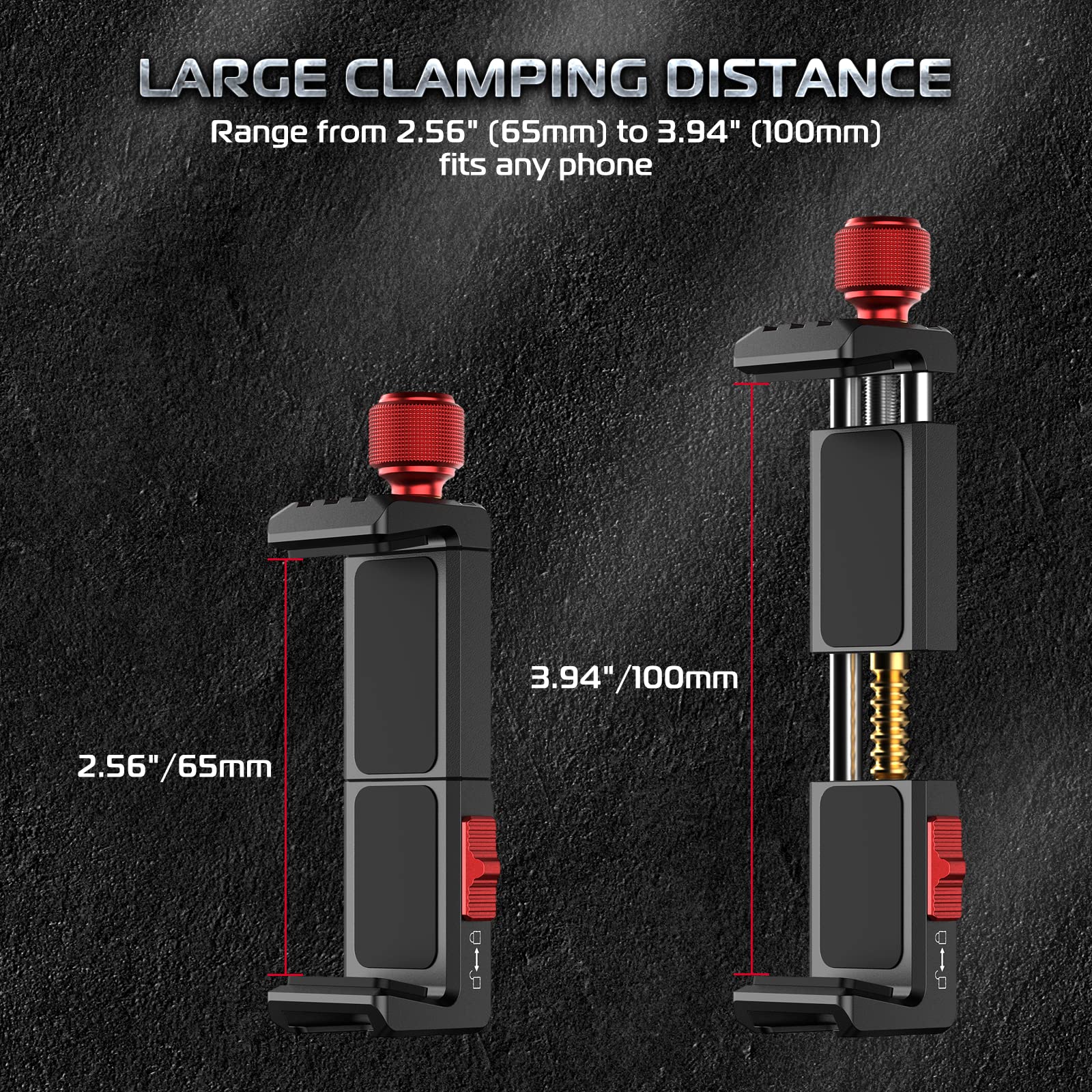 Ulanzi St-14 Phone Tripod Mount, Phone Holder For Tripod Aluminum, 360° Smartphone Tripod Mount W Cold Shoe, Adapter For Iphone 16, 15, 14, 13, 12, 11, Max, Pro, X, Xr, Xs, 6, 7 Plus