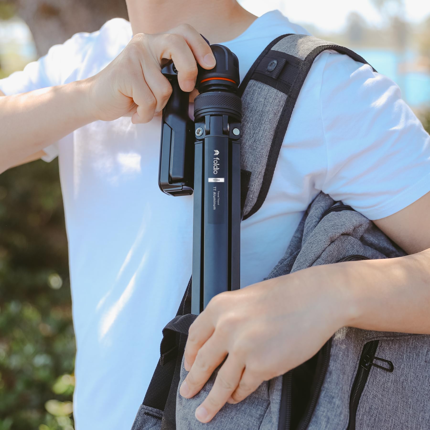 Foldio Foldable Studio Heavy Duty Lightweight Tripods By Foldio Foldable Studio, Portable Cell Phone & Camera Tripods With Phone Holder, For Iphone, Android, Tripod For Photo Video Shooting (Travel Tripod - Aluminum)