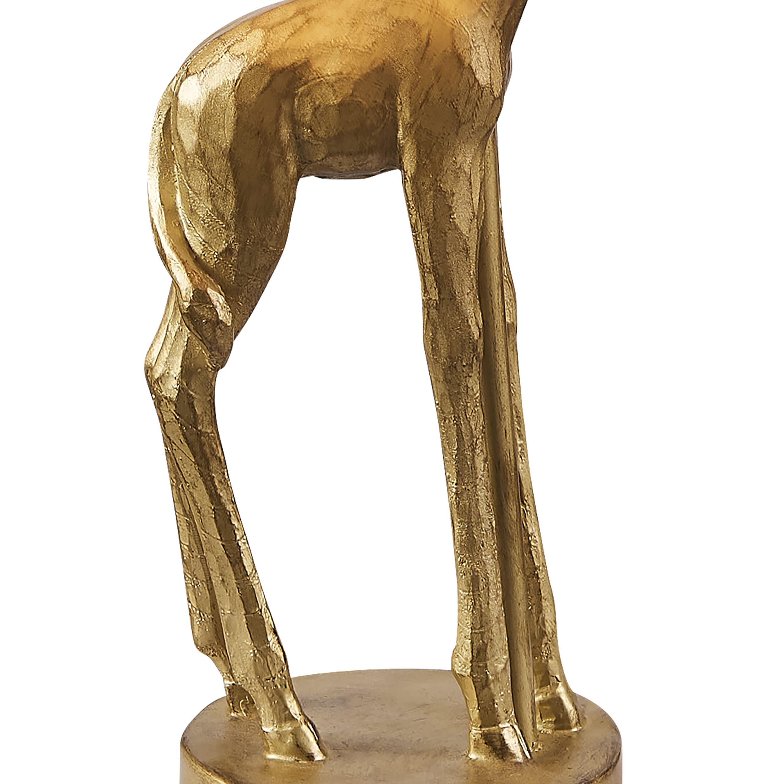Vanity Art 16.54" Indoor Table Lamp With Fabric Shade | Modern Farmhouse Bedside Lamp Giraffe Table Lamp For Bedroom, Living Room, Office, College Dorm (Gold) Mlt003Tl-Gf-Bd