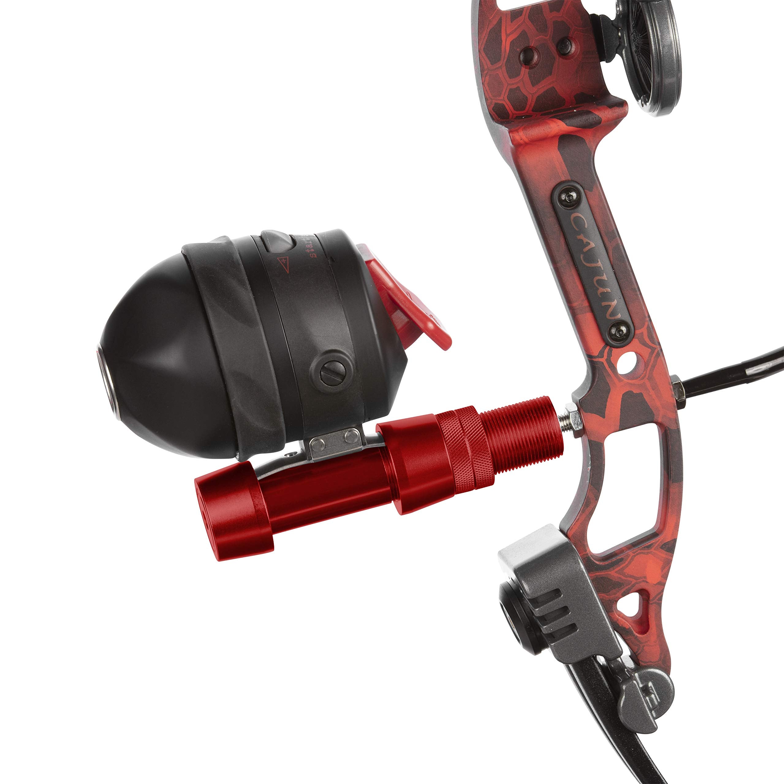 Cajun Bowfishing Reel Seat - Premium Anodized Hoods, Stabilizer Bushing Screw-In, Fishing Rod Attachment, Extreme Durability, Maximum Performance
