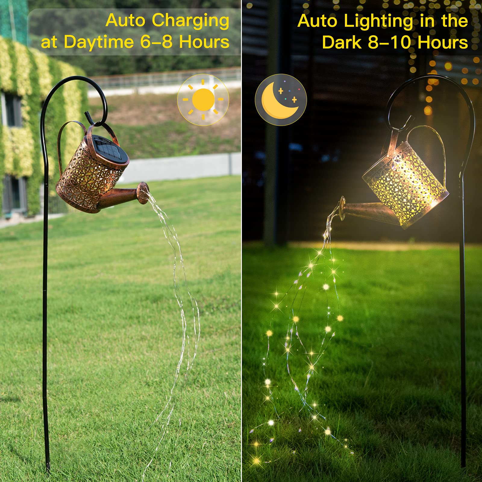 Undreem Solar Light Outdoor Decorative Hanging Lanterm, Waterproof, Prefert For Your Garden, Table, Patio, Yard, Or Pathway