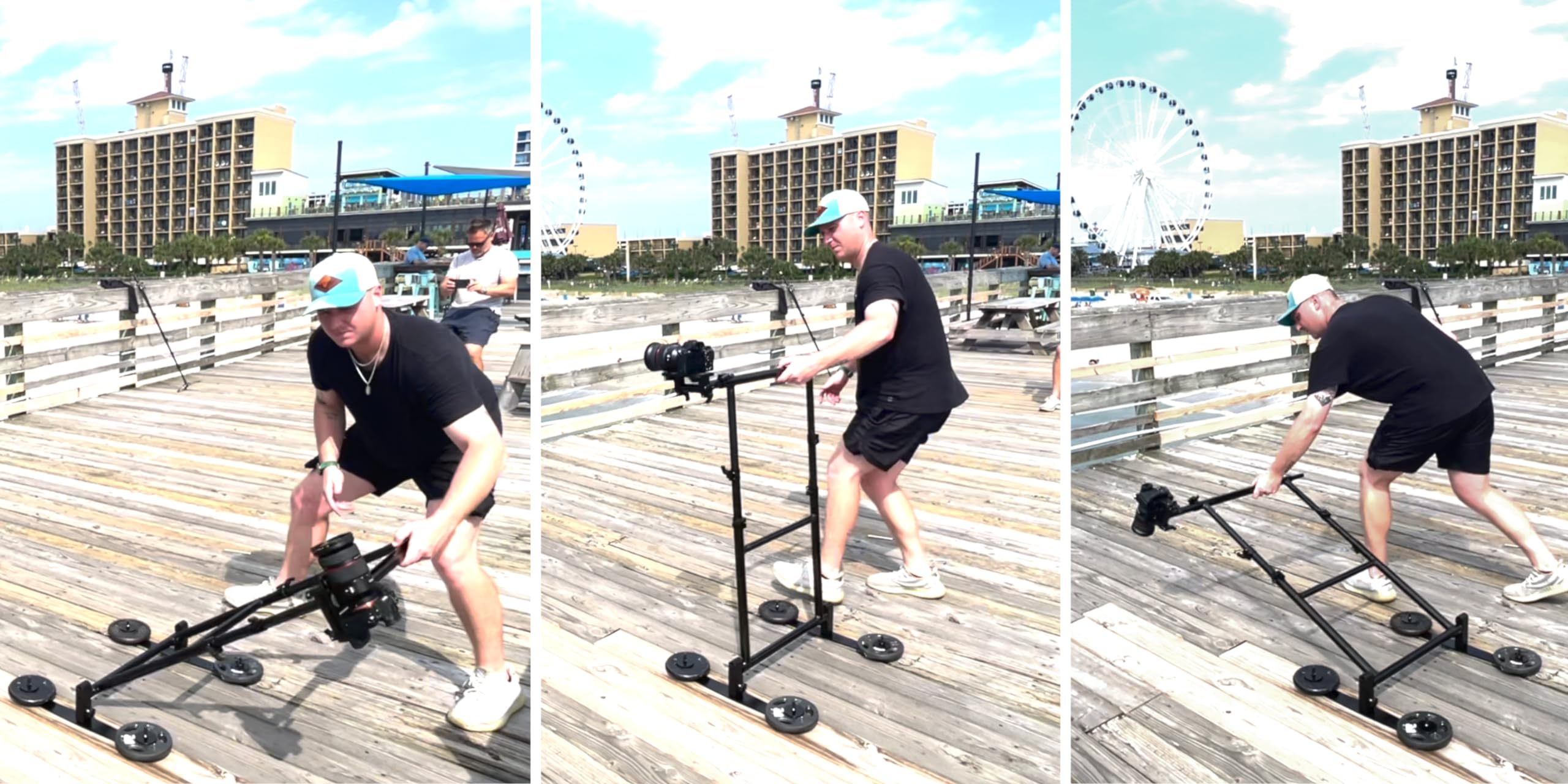 Glide Gear Revo 180 Orbiting Camera Rig, 180° Rotating Cinematic Mount With 1/4" And 3/8" Options, Aluminum Build, Dual Shooting Modes For Dslr And Mirrorless
