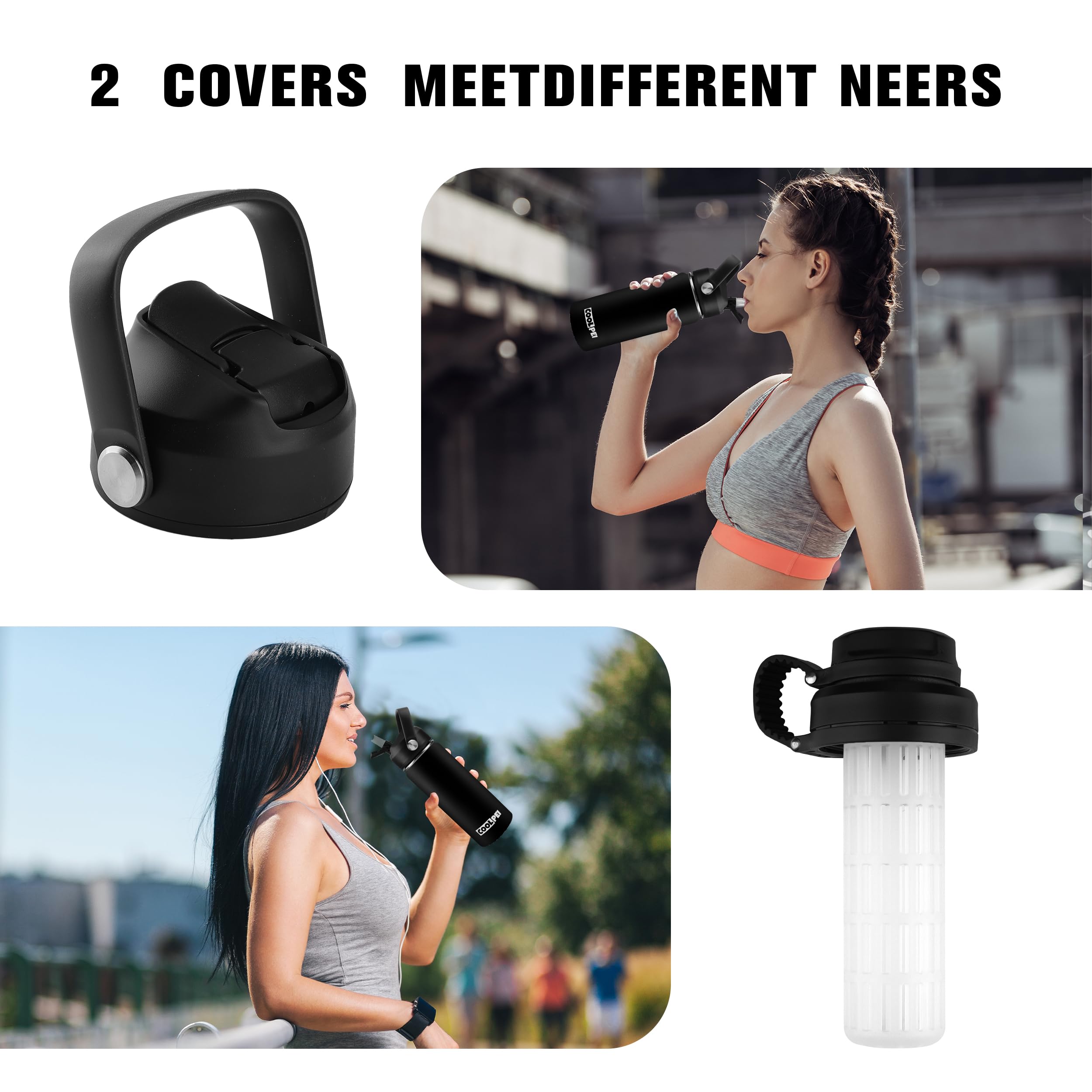 Stainless Steel Fruit Tea Infuser Bottle - Insulated Travel Water Bottle With Infuser