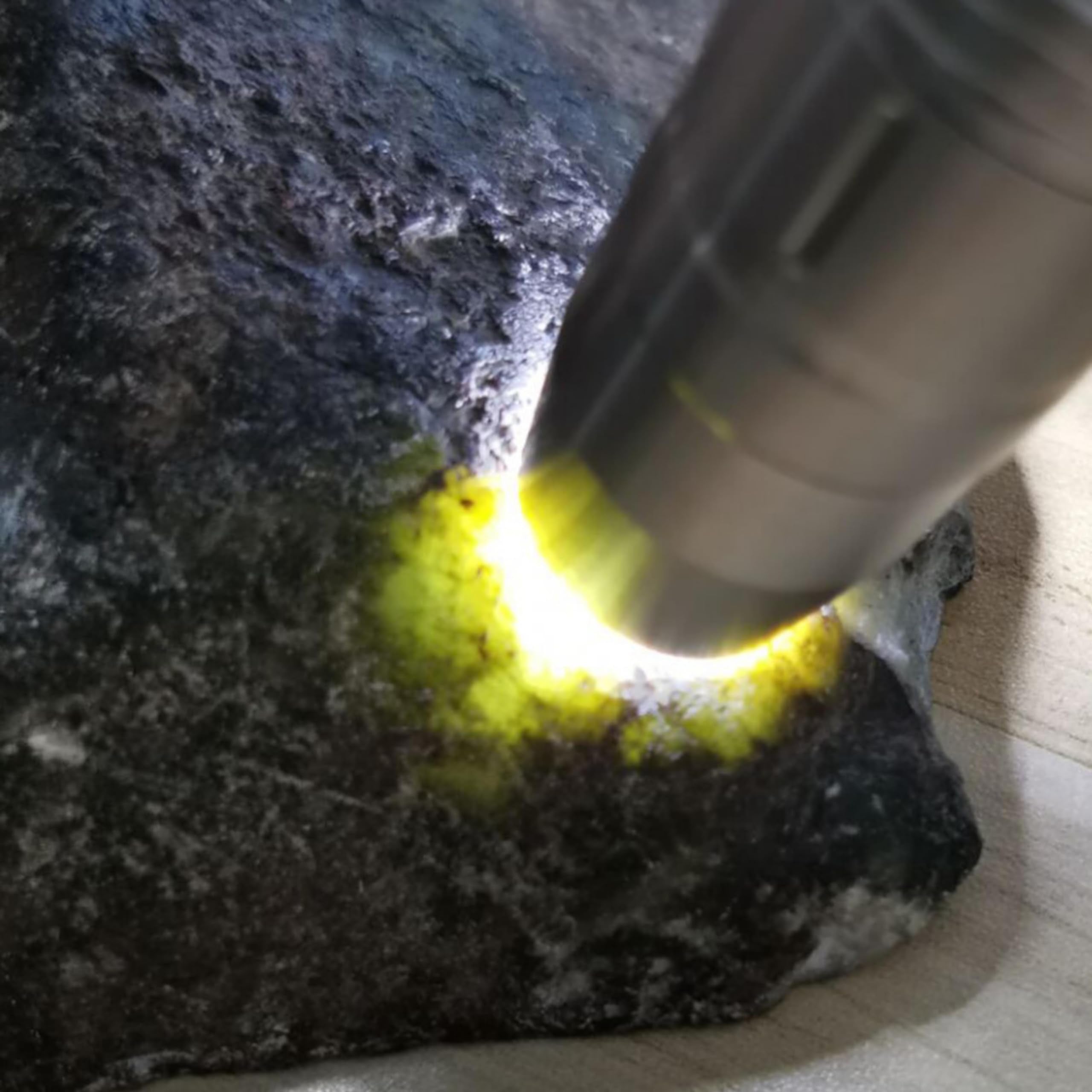 Lumirio 3 Leds Diamond Tester Flashlight, Rechargeable Gemstone Jewelry Appraisal Pen Light, Super Bright Flashlight With Measurement Scale, Yellow White Purple 365Nm 304 Stainless Steel