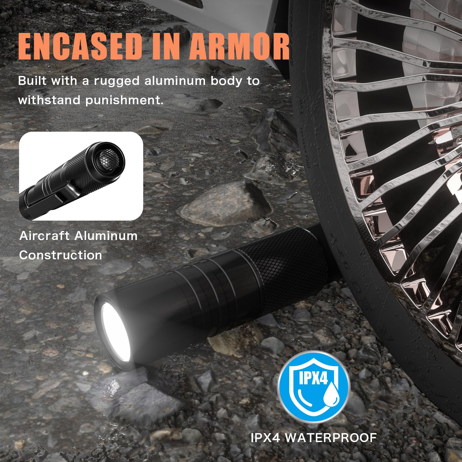 Elfgo Rechargeable Zoomable Led Penlight, 3 Modes, 350 Lumens Pocket Size Clip Flashlight For Nurse, Inspection, Repair, Emergency