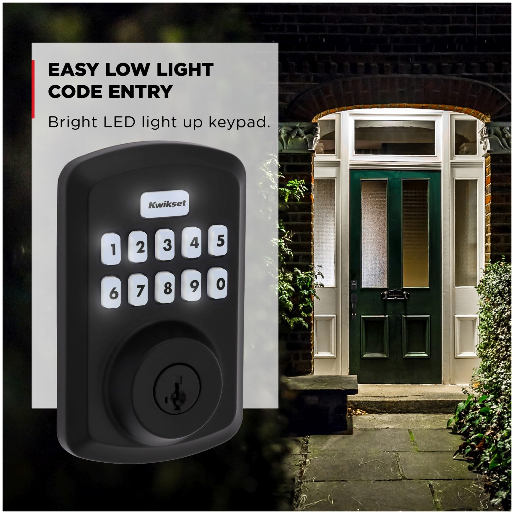 Kwikset 9250Trs-L03S Transitional Powerbolt 2 Electronic Smartcode Deadbolt Smartkey With Rcal Latch And Rcs Strike Lifetime Brass Finish