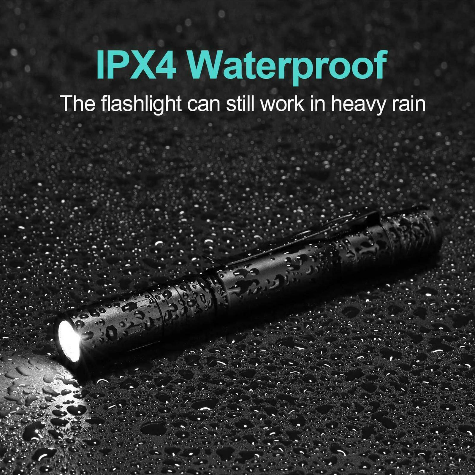 Pocketman Led Penlight Flashlight Small Flashlight Pocket-Size Pen Torch With Clip For Lighting