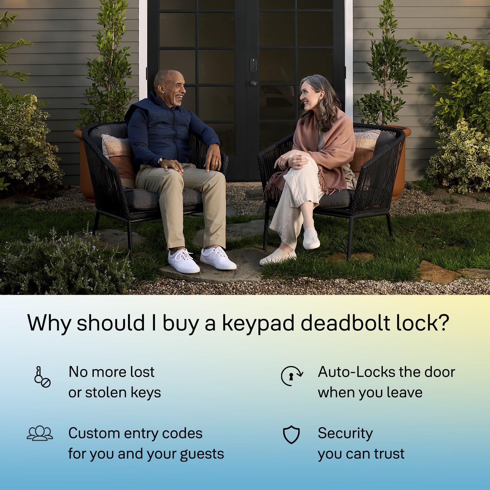 Yale Security Yale Black Code Keypad Deadbolt Front Door Lock For Keyless Entry, Yed210-Nr-Bsp