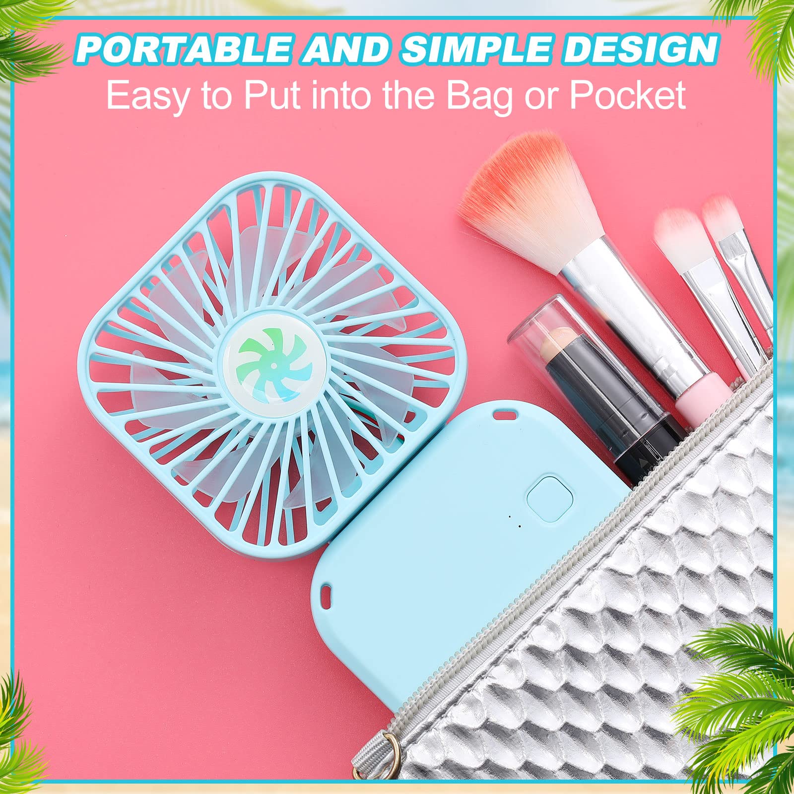 Hortsun 12 Pack Personal Necklace Fans Portable Neck Hanging Mini Handheld Hand Held Fan For Cooling
