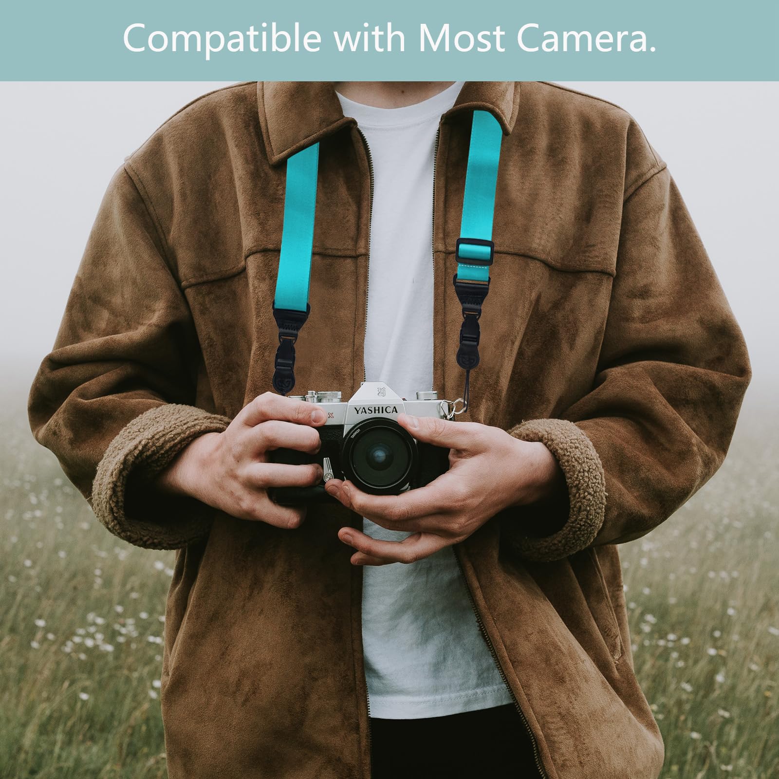 Gowjaw Adjustable Shoulder Strap:Comfortable Ipad Strap Nylon Neck Lanyard For Ipad/Samsung Tablet Case,Camera Binocular Crossbody Laptop Luggage Bag(Sky Blue)