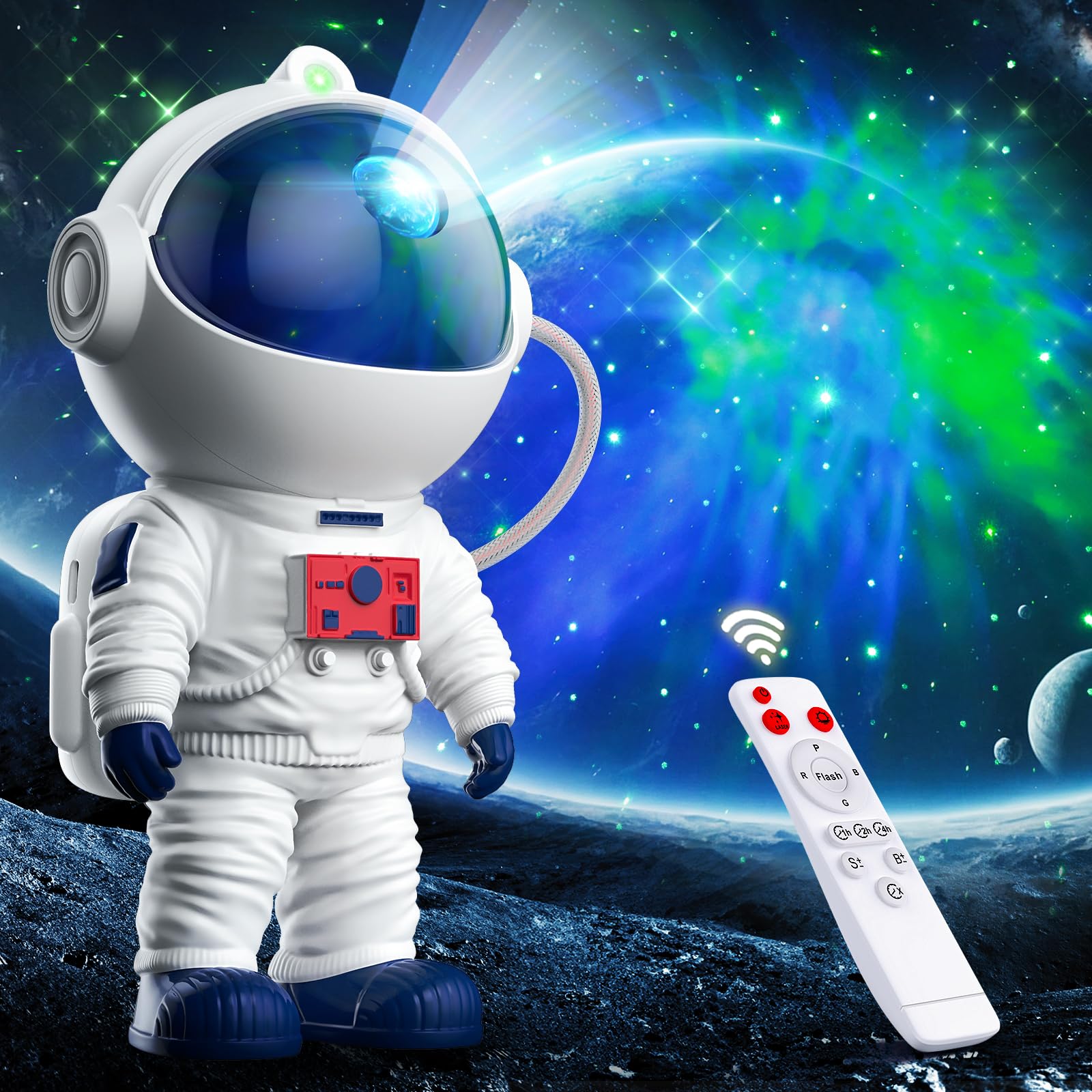 Thanbao Astronaut Galaxy Projector, Star Projector For Bedroom, Nebula Night Light Projector With Timer And Remote, Led Space Galaxy Lamp For Room Decor, Home Decor,  For Kids, Christmas, Birthday