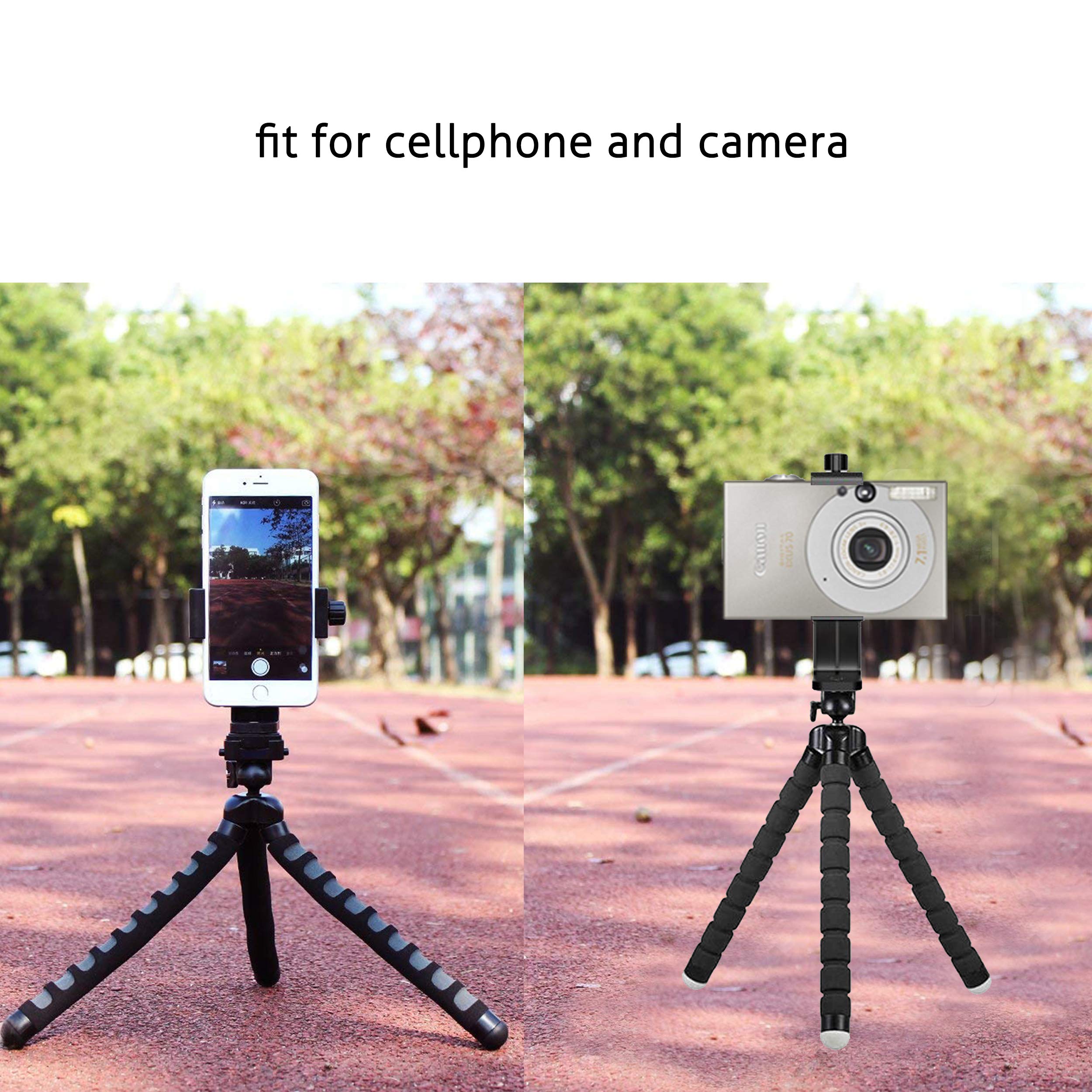 Ailun Phone Holder/Vertical And Horizontal Tripod Mount Adapter Rotatable Bracket With 1/4 Inch Screw, Adjustable Clip For Iphone, Android Cell Phone, Selfie Stick, Camera Stand