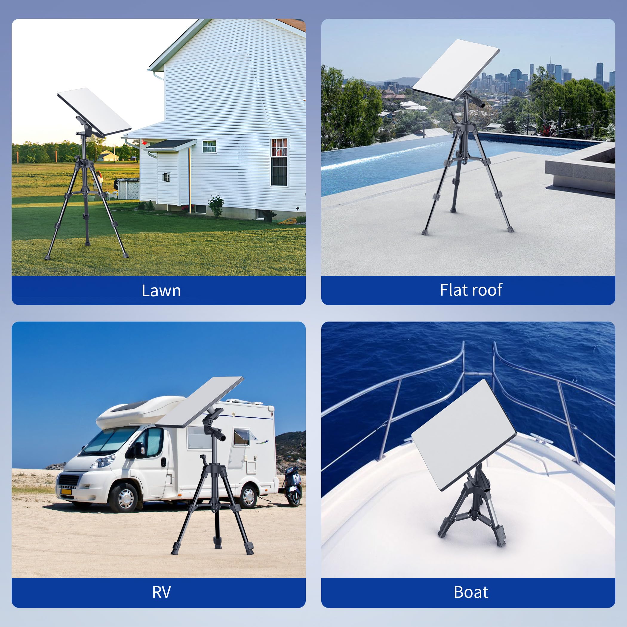 Lucmo Starlink Mini Tripod Stand, 360° Adjustable Starlink Mounting Kit For Camping And Rv Travel/Outdoor, Starlink Mini Tripod Includes Pipe Adapter
