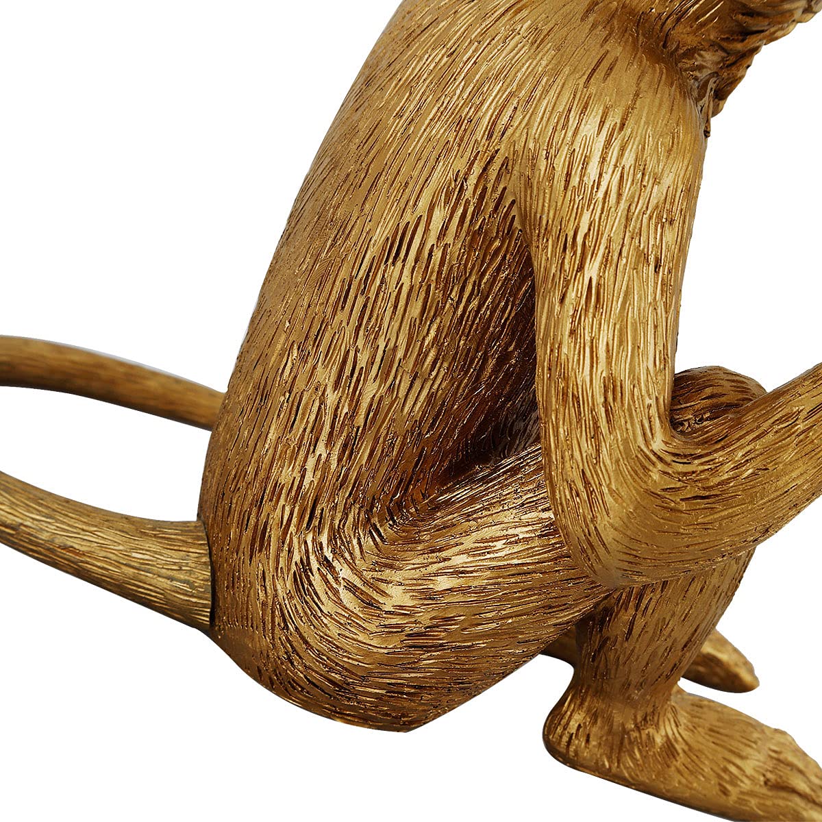 Jorunhe Bedside Table Lamp, Resin Monkey Table Lamp, Creative Desk Lamp Lighting Fixture For Living Room, Bedroom, Office, And College Dorm (Gold)