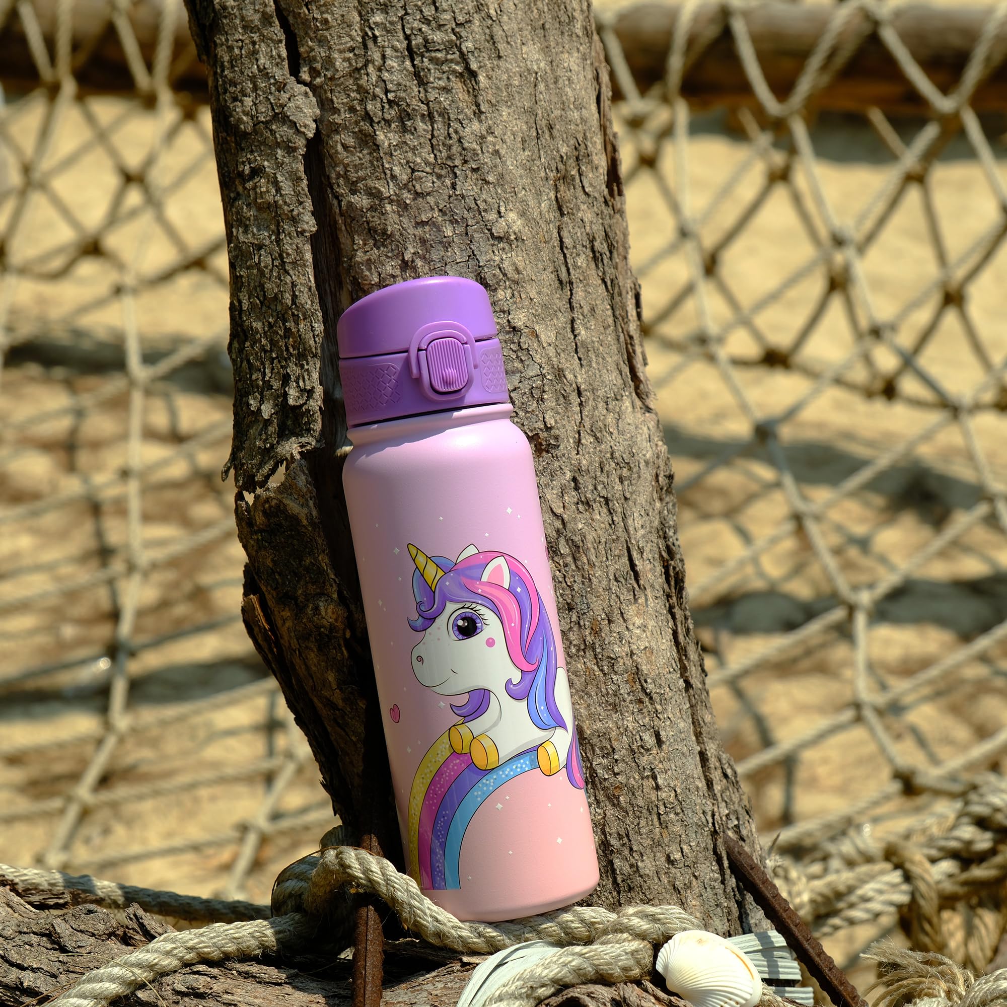 Oldley 20 Oz Insulated Stainless Steel Water Bottle For Kids, With Straws Leak-Proof, Kids