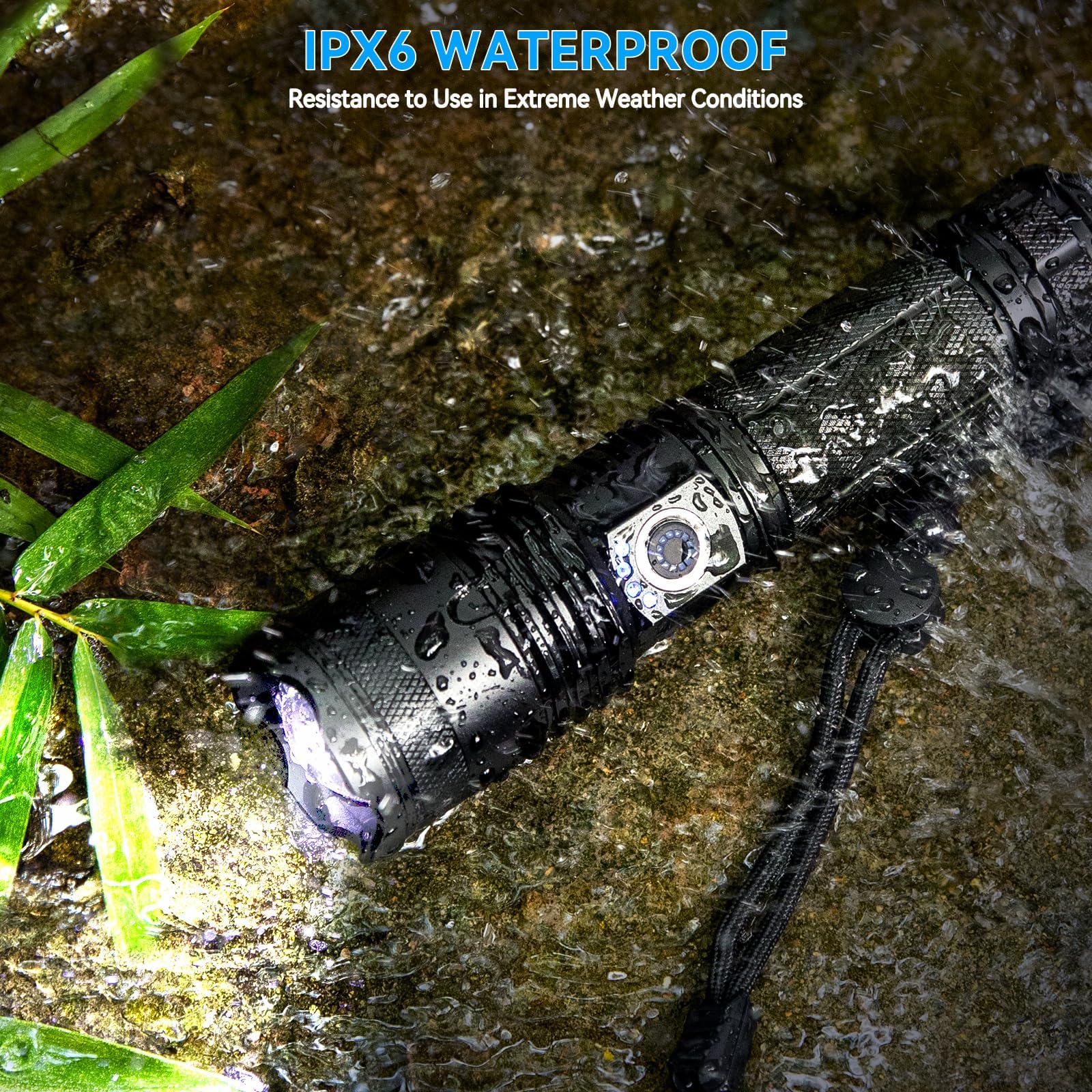 Sigoobal Flashlights High Lumens, 990000 Lumens Led Flashlight Rechargeable, 5 Modes, Adjustable Beam & 12H Running Time, Powerful And Bright Flash Light For Home/Camping, Ipx6 Waterproof