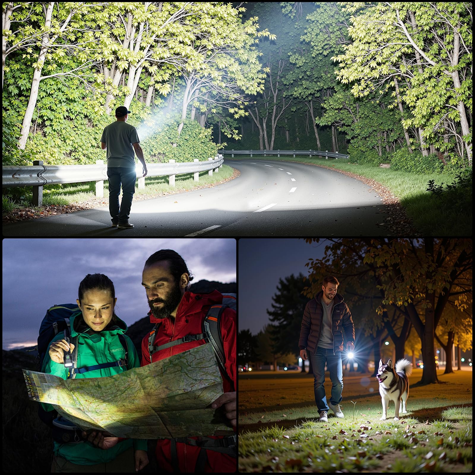 Wdtpro Flashlights Rechargeable High Lumens, 4X Super Bright Led Flashlight, 2000L Powerful Flash Light Waterproof With Memory Function, Long-Lasting, Utility Flashlight For Home Camping Hiking,