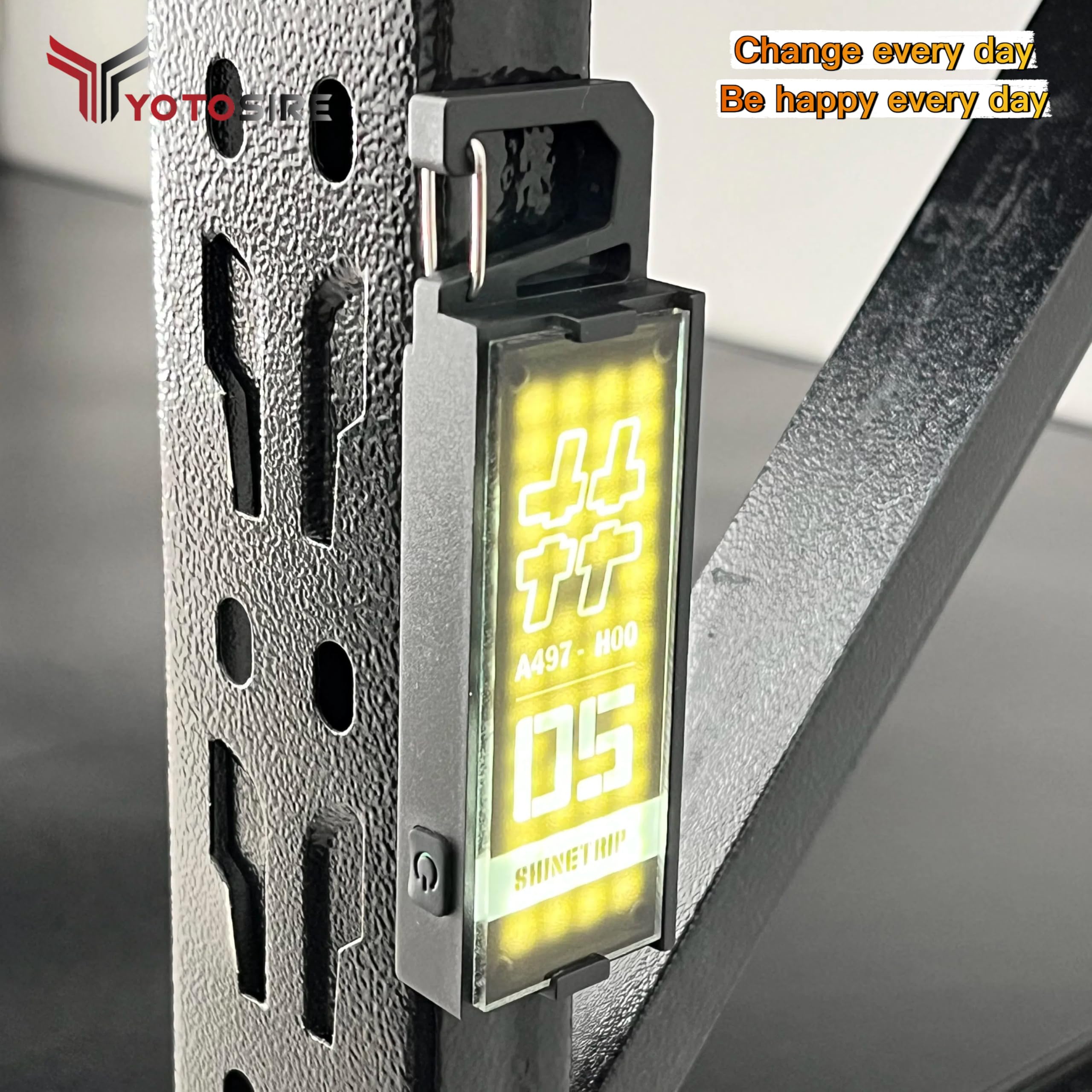 Yotosire Mini Magnetic Rechargeable Keychain Flashlight - 8 Modes (Strobe/Sos/Red Light) Utility Light With 4 Diy Acrylic Covers, Compact Usb-C Handheld Light For Camping, Hiking, Emergency, Outdoor Survival