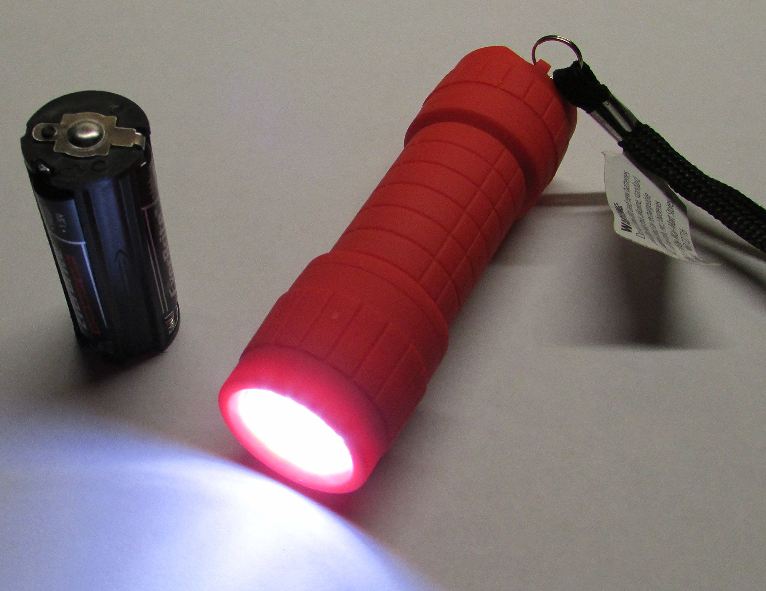Ozark Trail Ou Red Color 9 Led Mini Flashlight With Batteries 