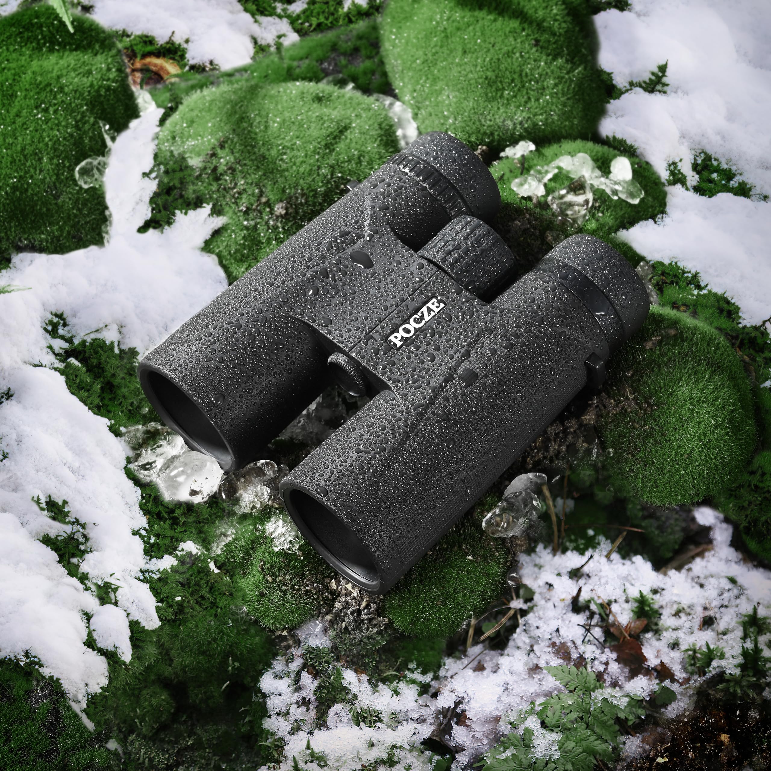 Pocze Binoculars For Adults, 12X42 Waterproof And Durable Binoculars With Multi-Coated Optics And Protective Rubber Armor For Bird Watching