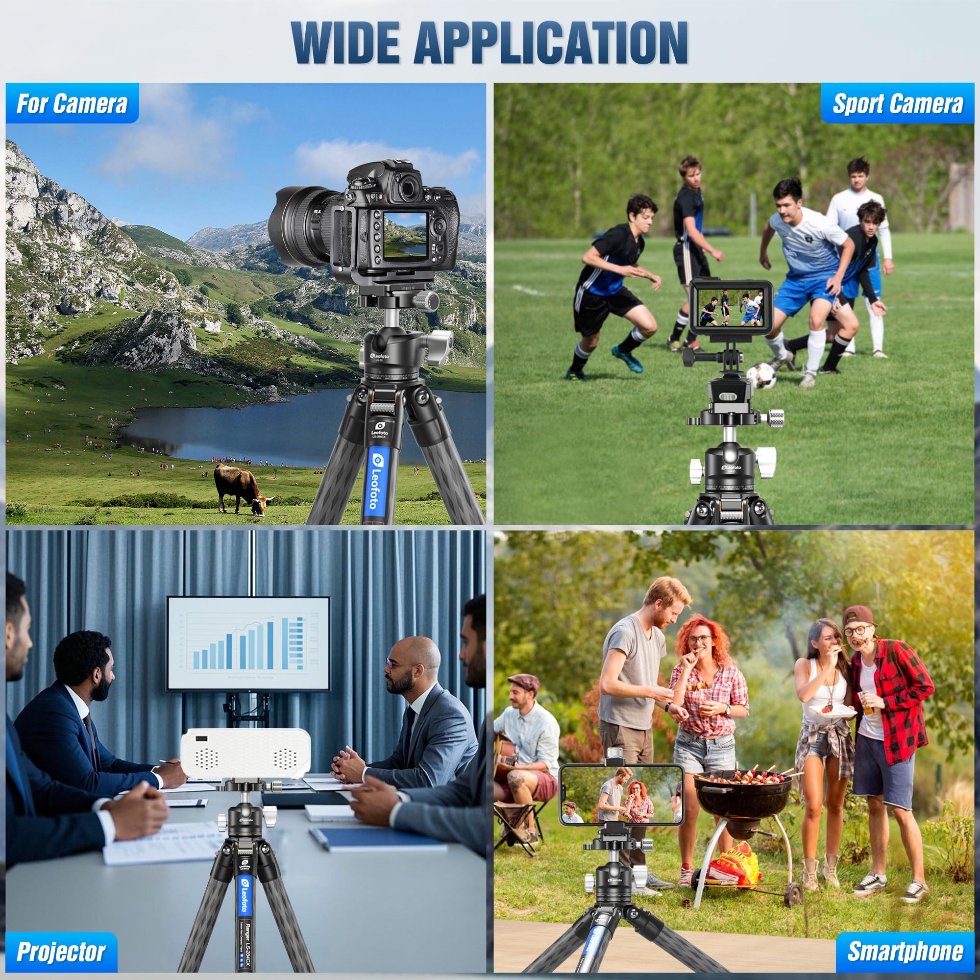 Leofoto Carbon Fiber Tripod For Camera With 360° Panoramic Ball Head, 67" Compact Lightweight Travel Tripod For Dslr Video Camcorder, Max Load 10Kg/22Lbs (Ls-284Cx+Lh-30)