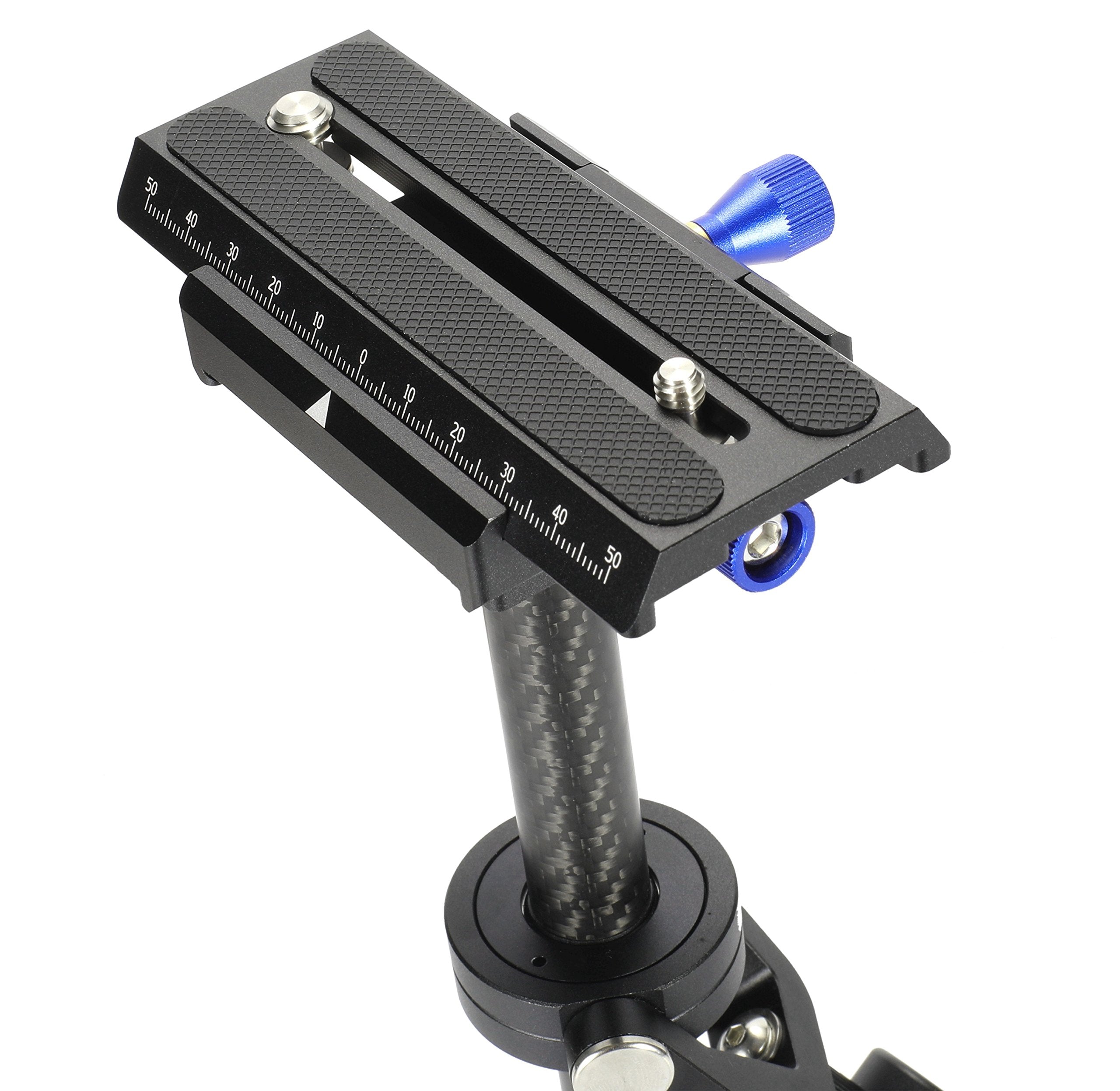 Sunsmart Morros Carbon Fiber Camera Video Stabilizer With Min Length 38Cm And Max Length 60Cm With Quick Release For Dslr And Video Cameras